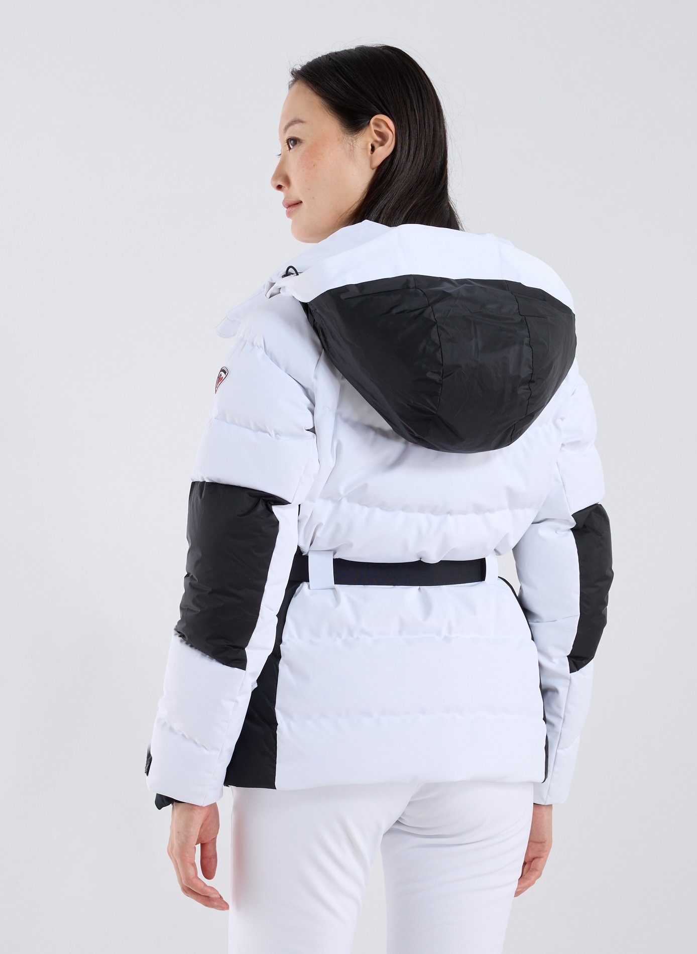 Hooded ski coat ROSSIGNOL White