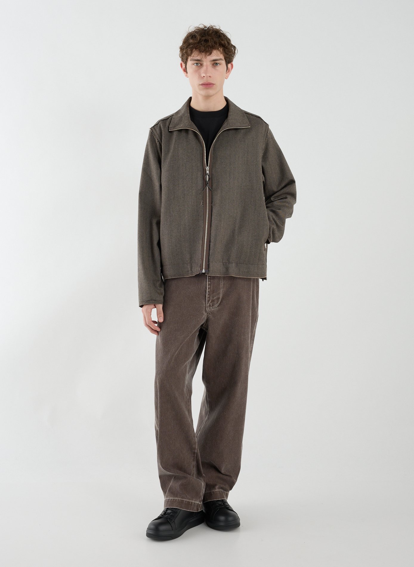 Loose cotton Jeans CAMIEL FORTGENS Brown