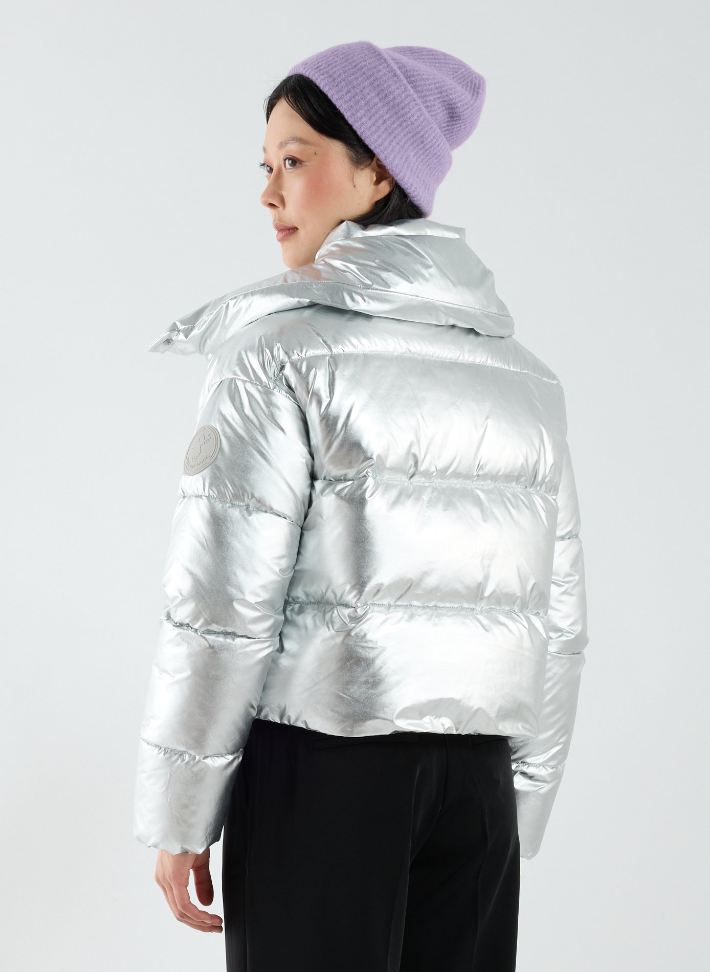 Short quilted down jacket SAVE THE DUCK Grey