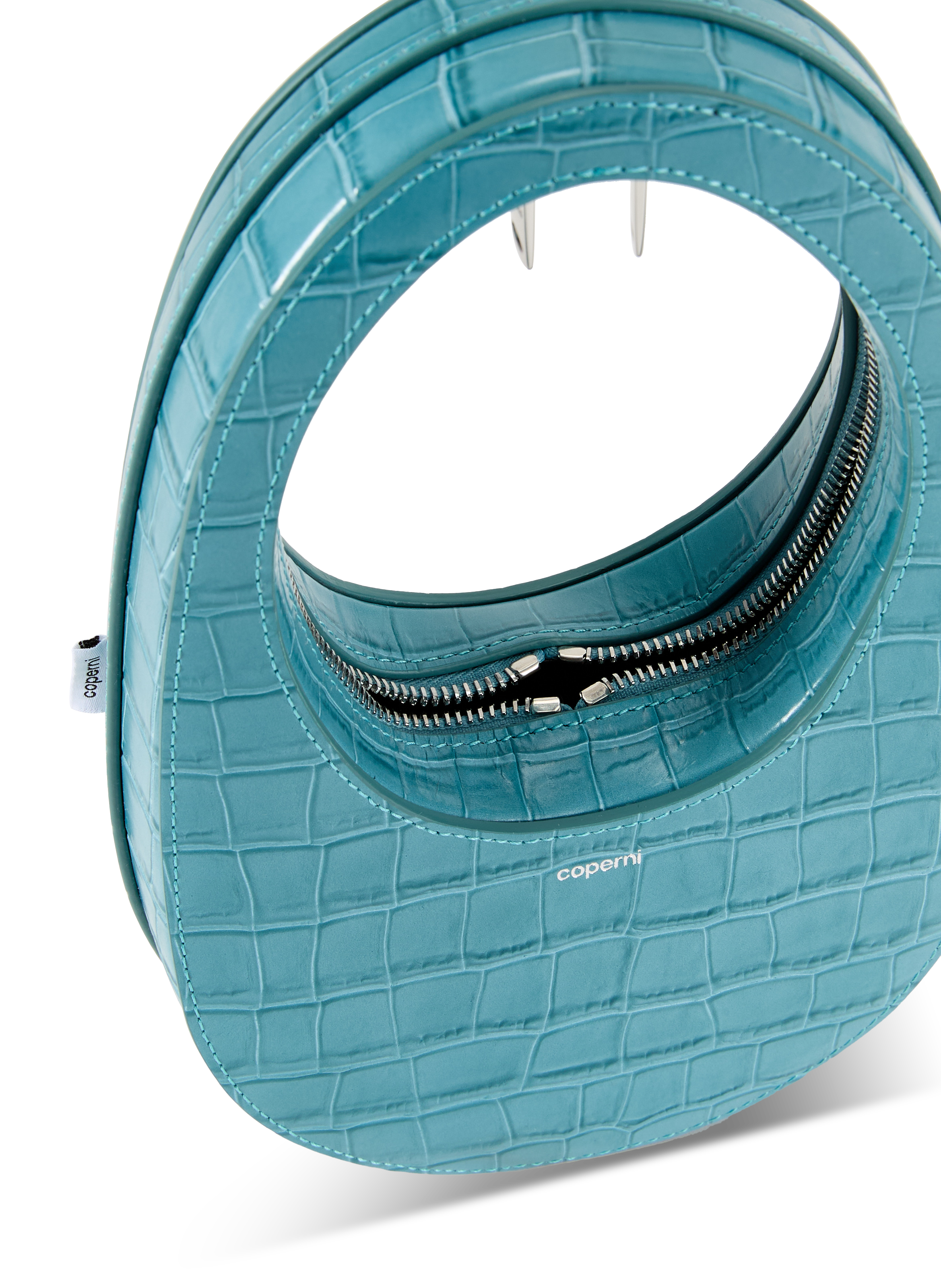 Crocodile leather handbag COPERNI Blue