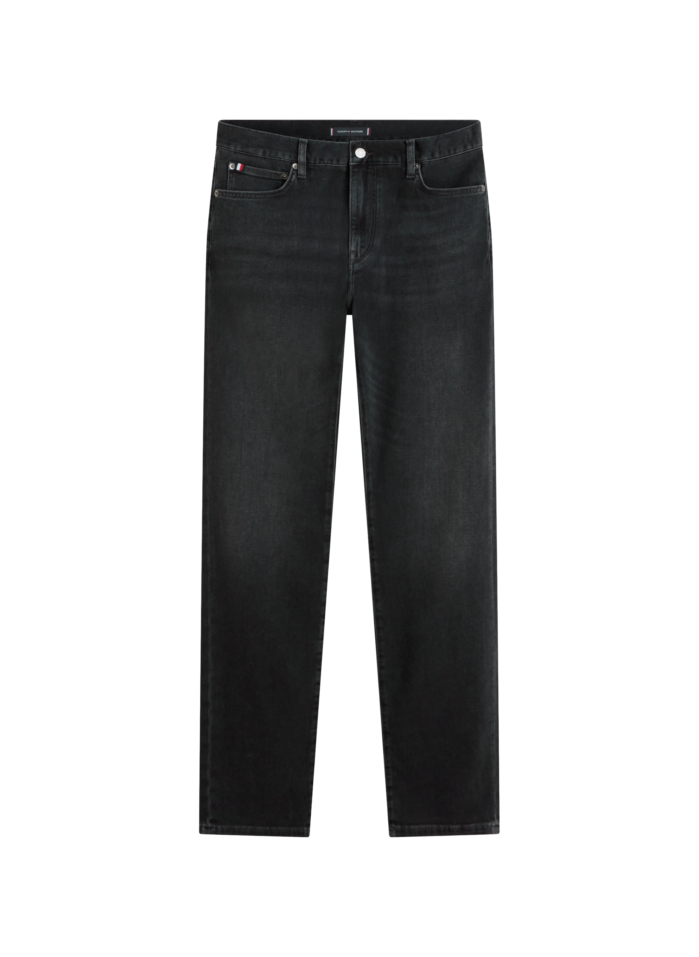 Cotton-blend slim-fit jeans TOMMY HILFIGER Black
