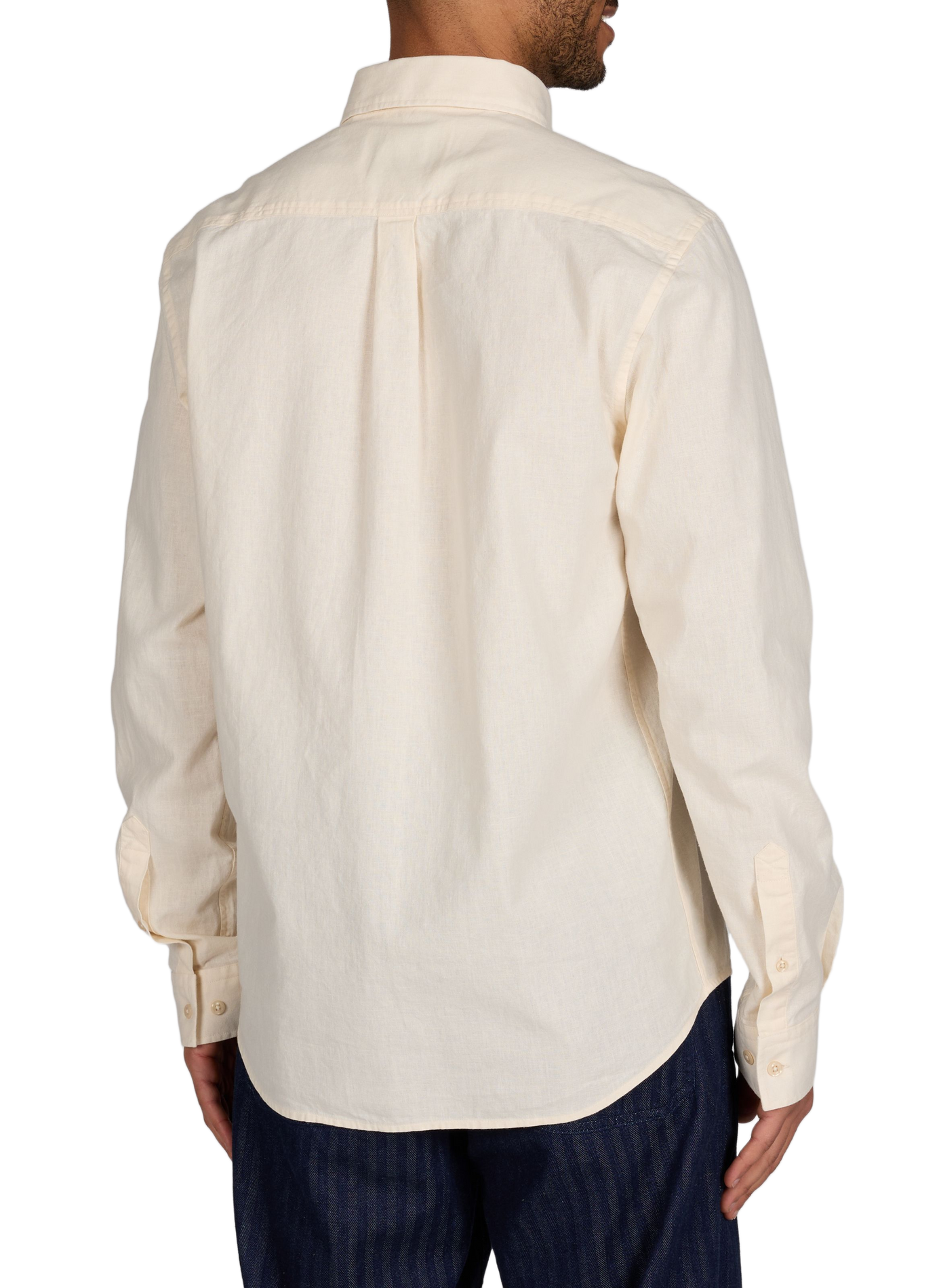 Konrad American collar shirt in cotton and linen LES DEUX Beige
