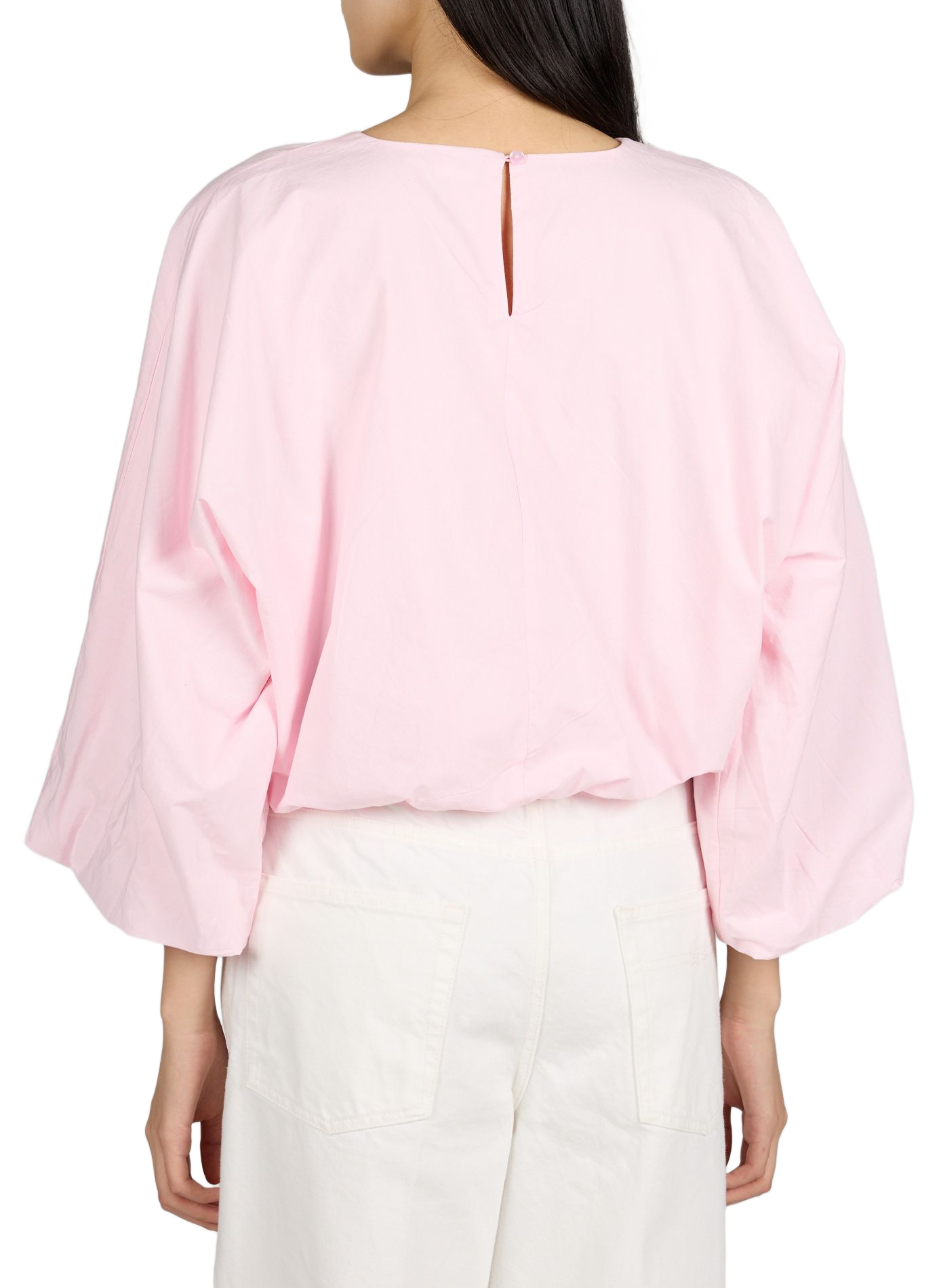 Top Vilaluna taille élastique en coton VILA Rose