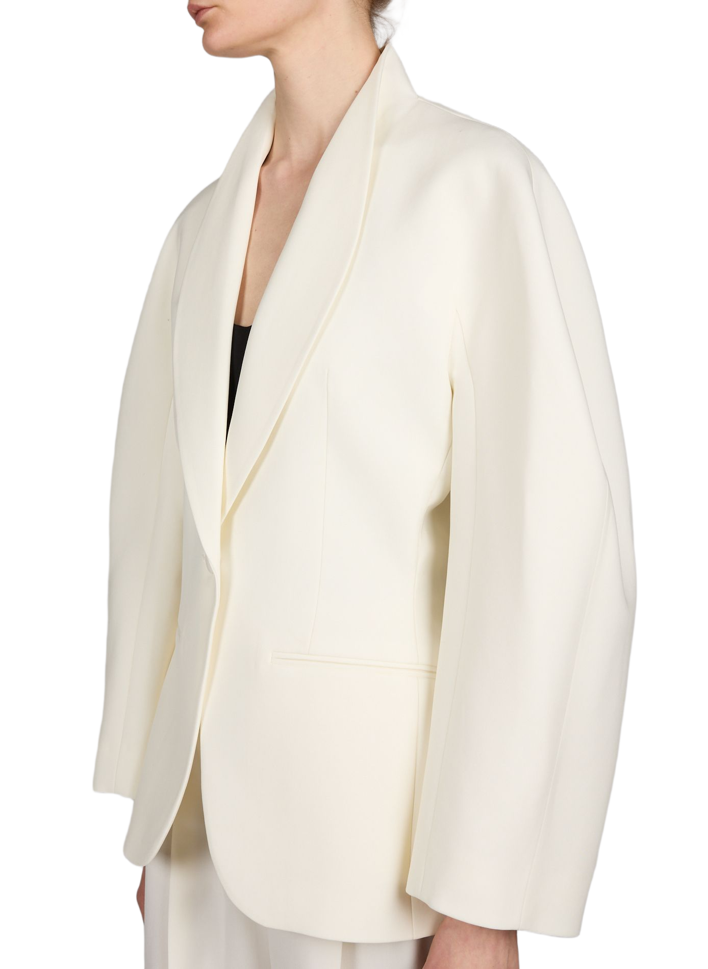 Blazer cintrée en laine vierge ROHE FRAMES Blanc