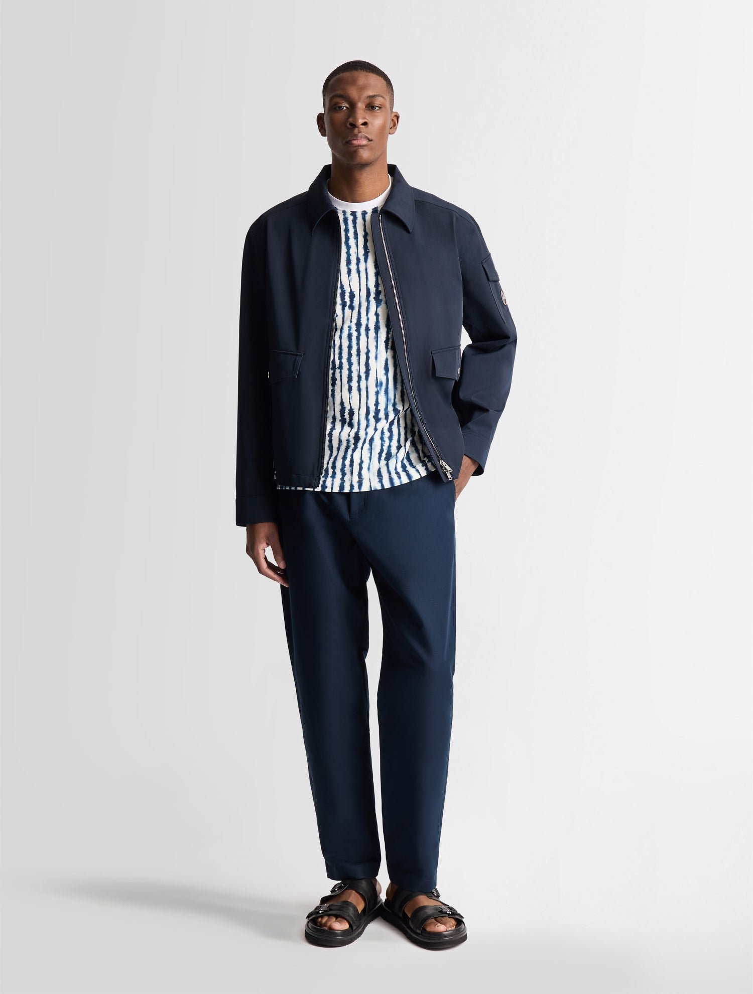 Blouson fralis col cjemise coupe regular FUSALP Bleu