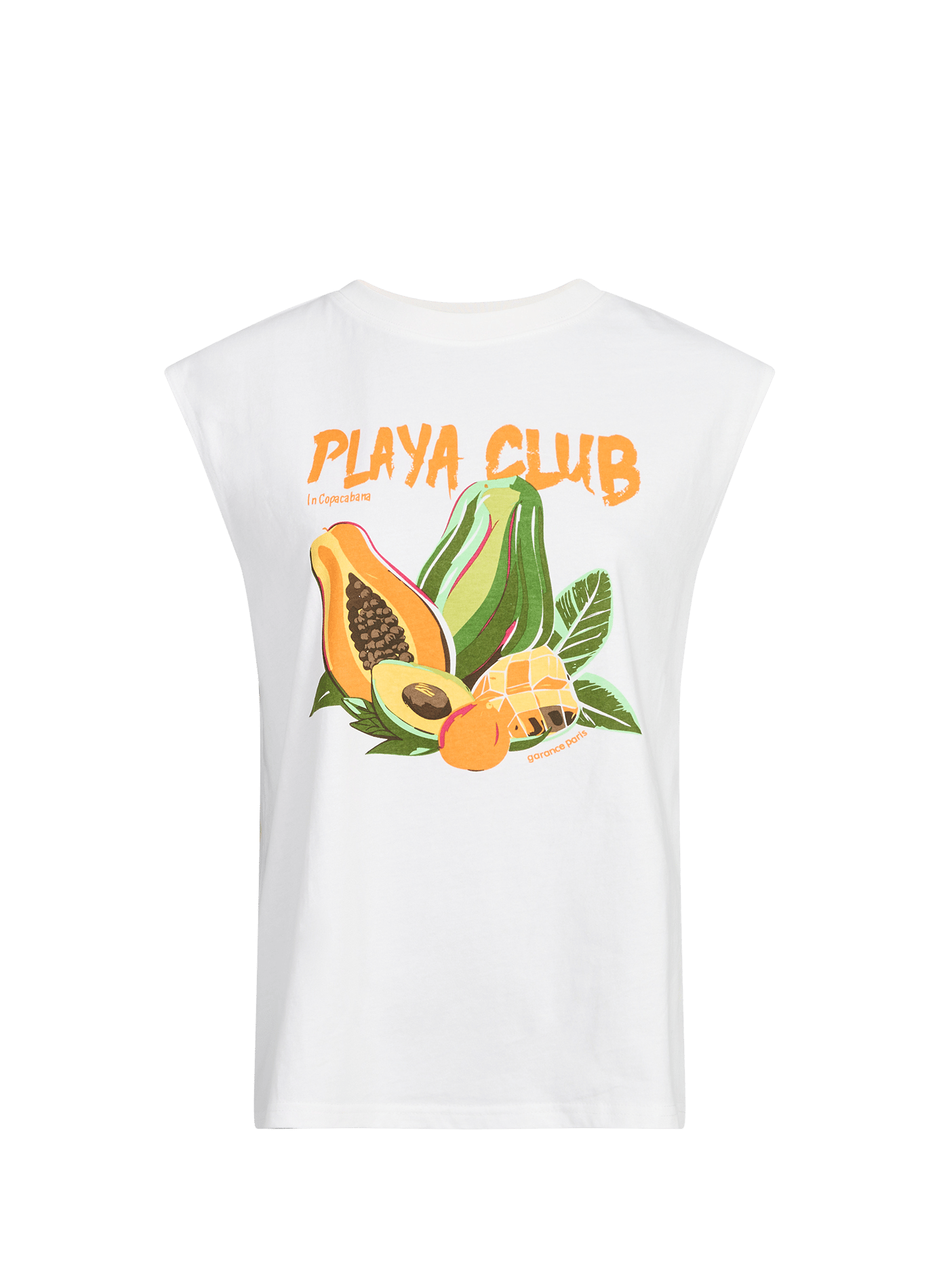 Playa cotton tank top GARANCE White