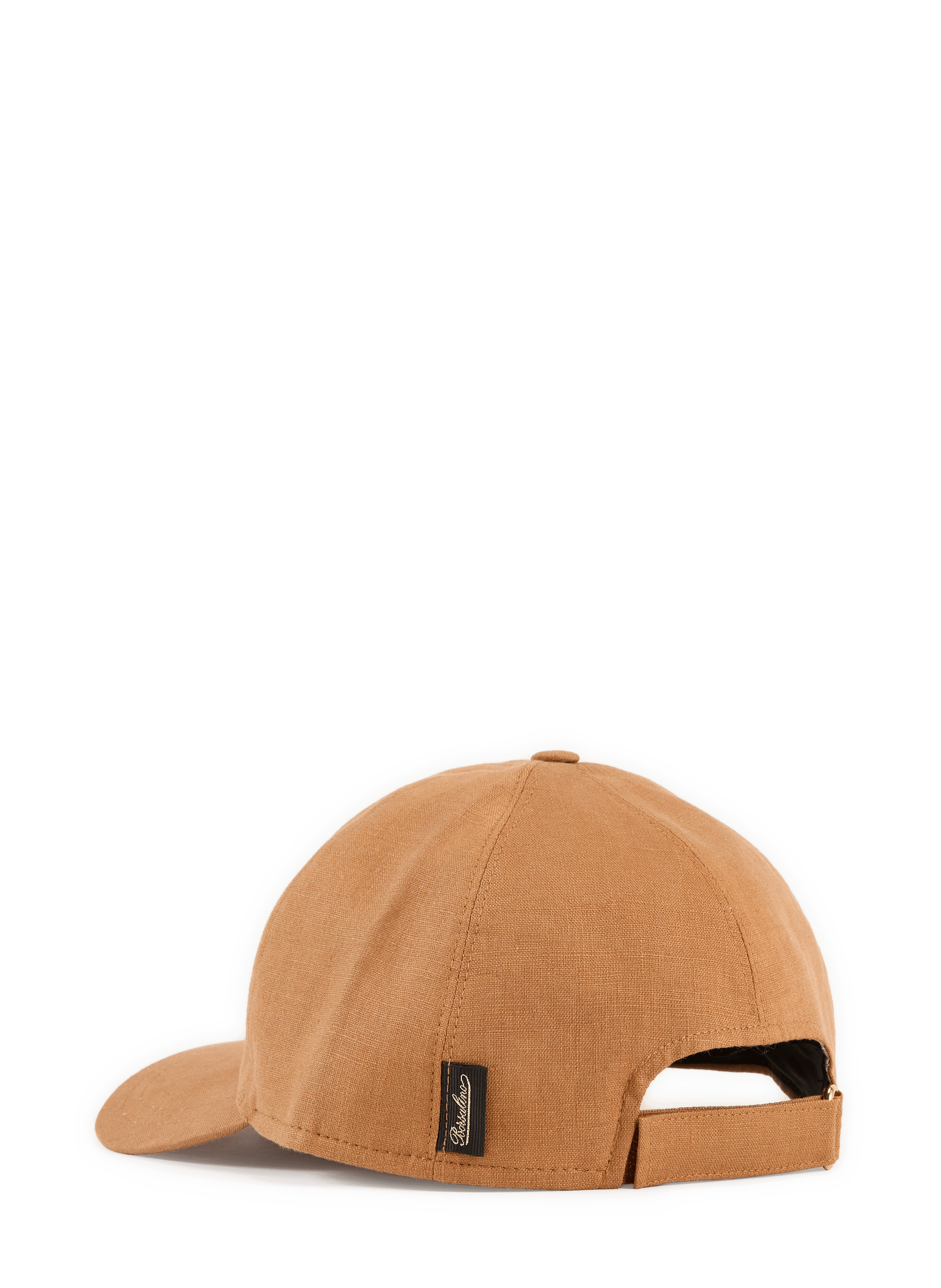 Casquette de baseball en lin BORSALINO Marron