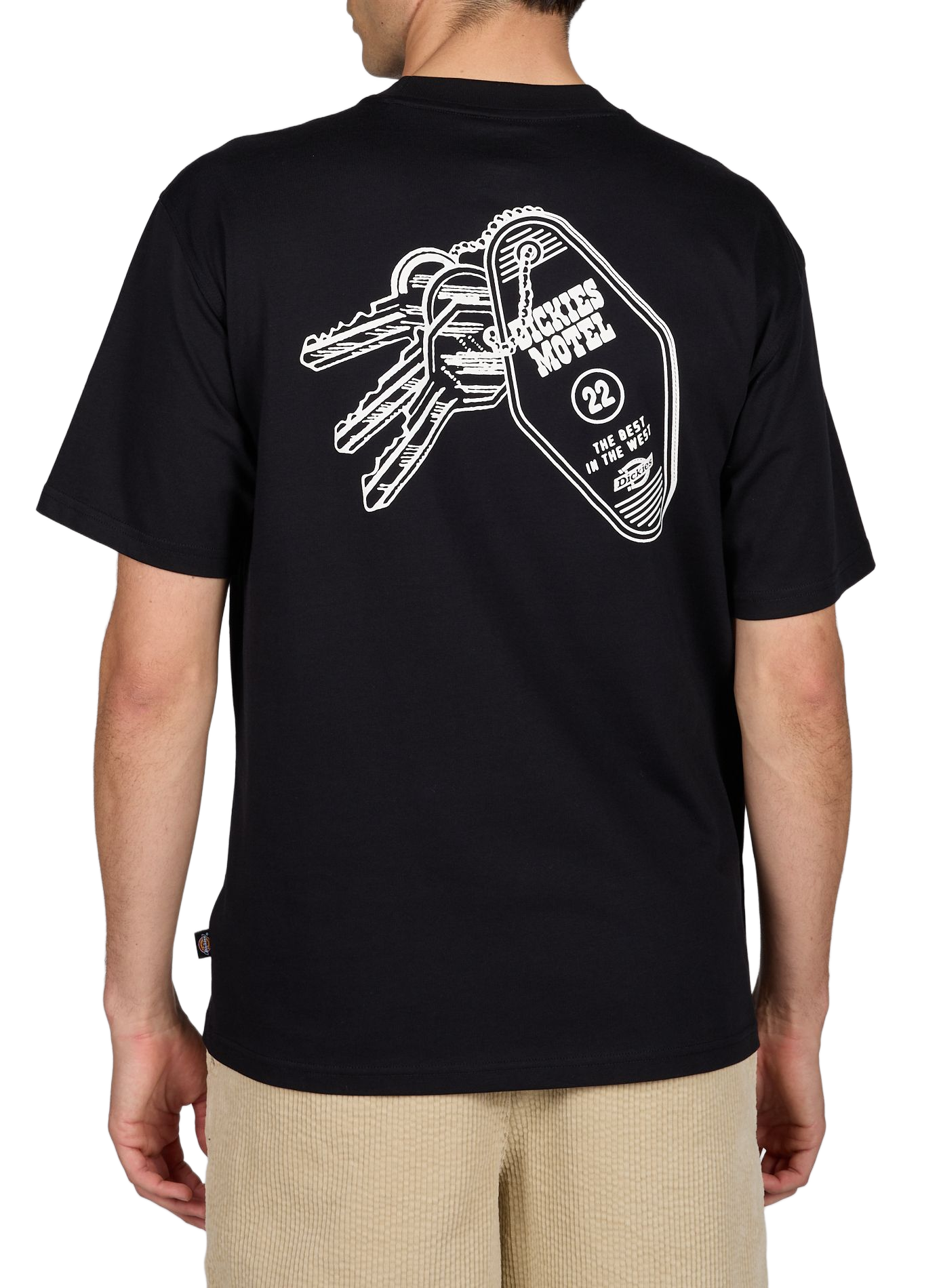 T-shirt ample sérigraphié en coton DICKIES Noir