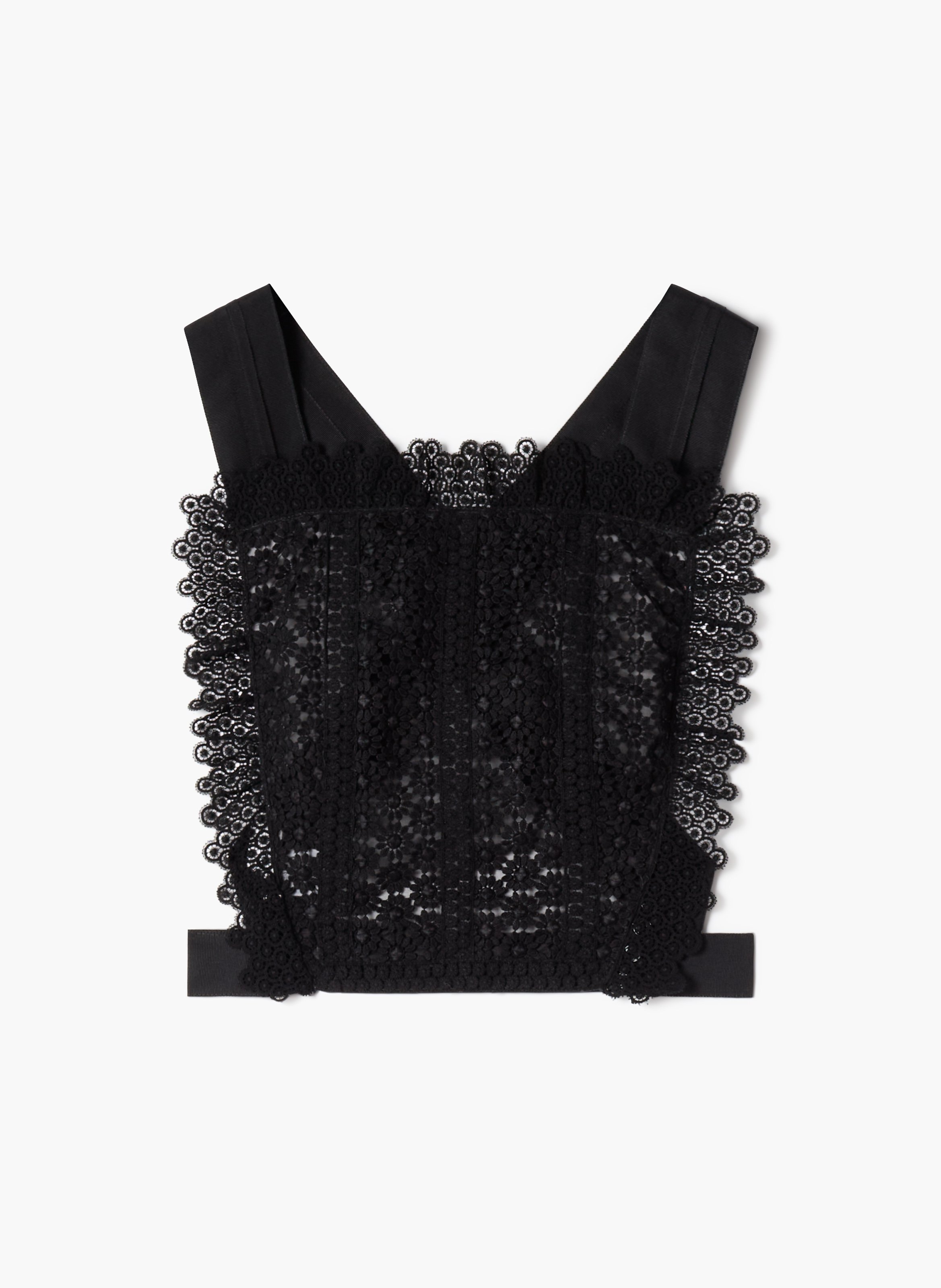Plastron en guipure LANVIN Noir
