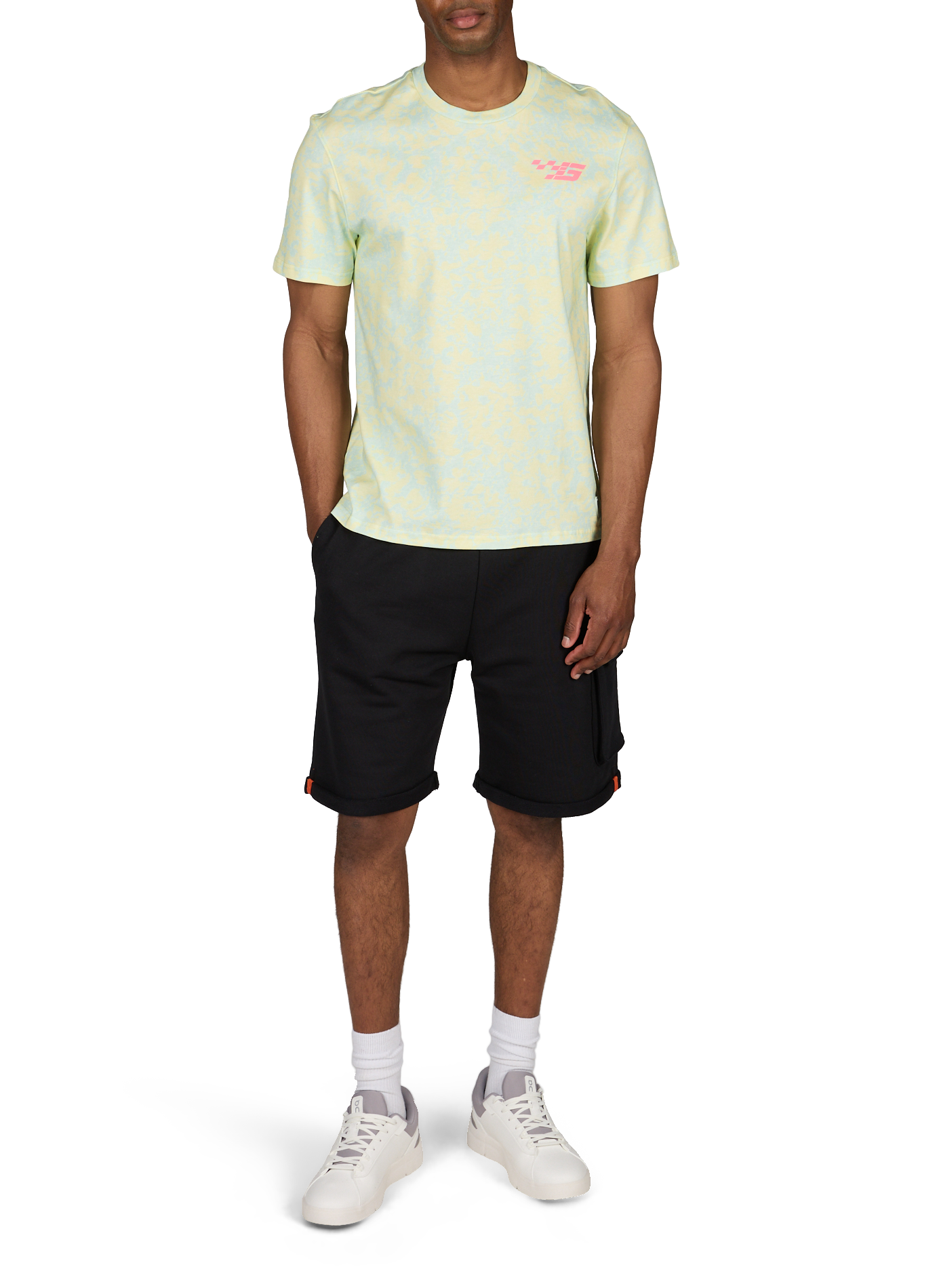Straight printed cotton T-shirt GERTRUDE ET GASTON Green