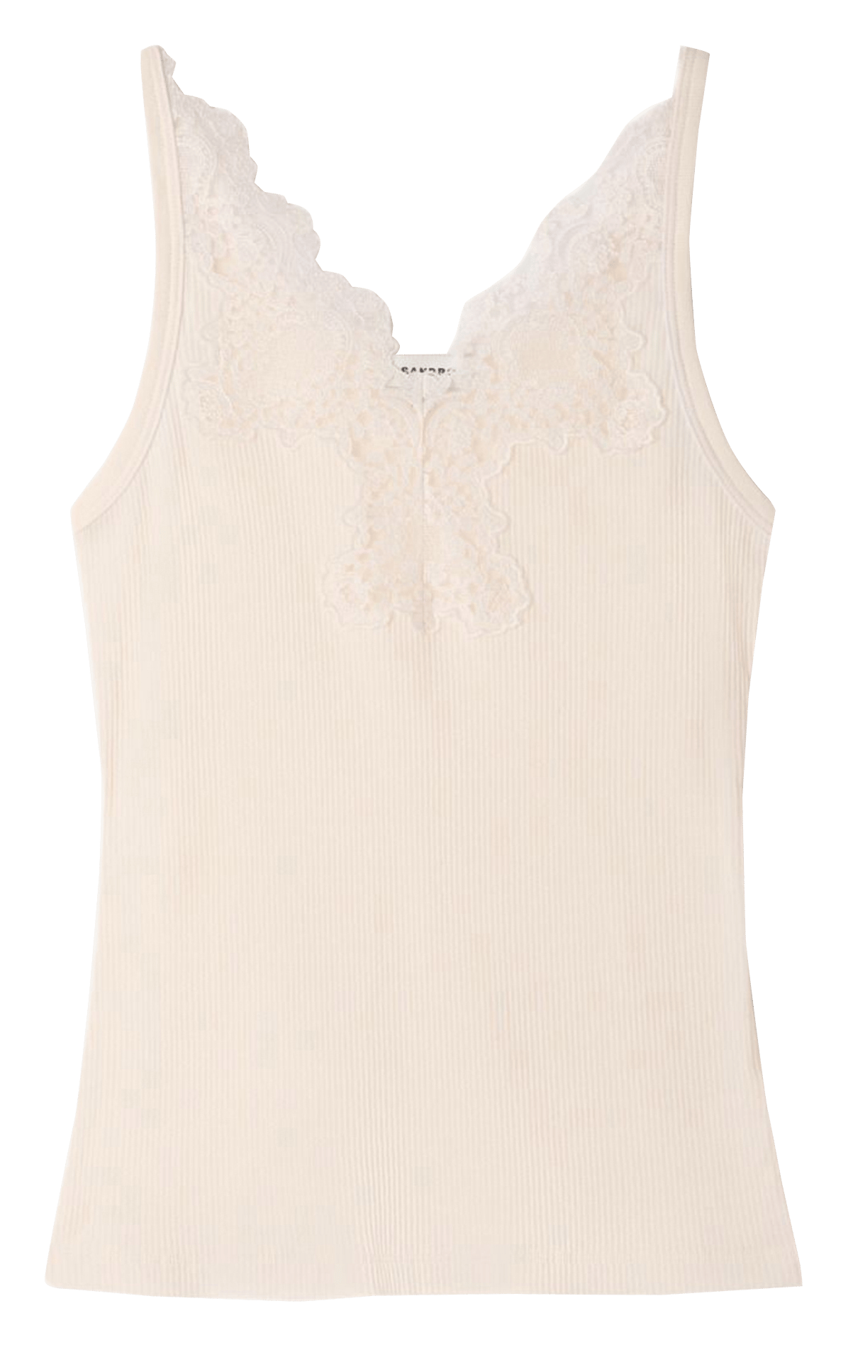 Top sans manches SANDRO Beige