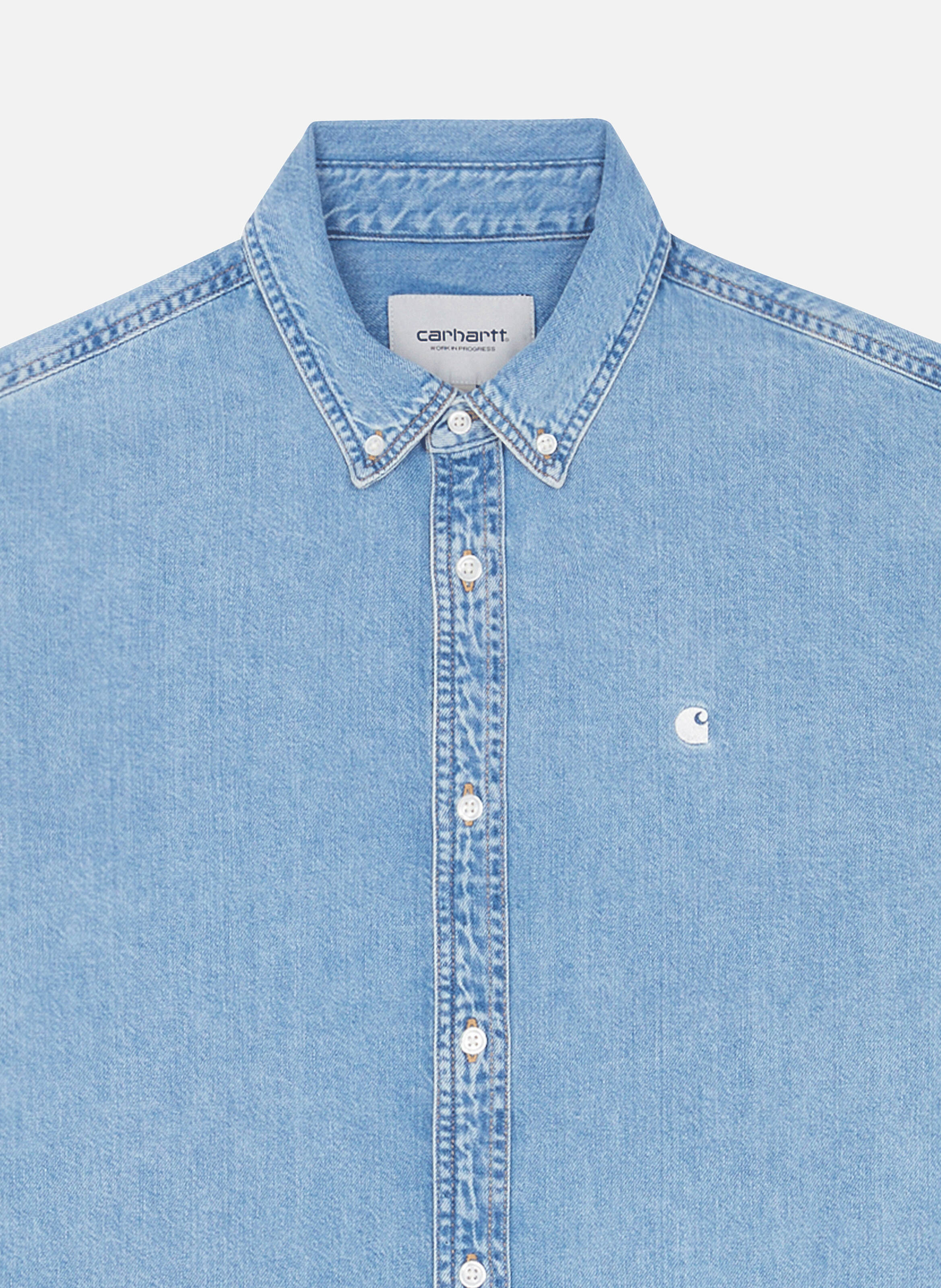Chemise l/s lucas shirt CARHARTT WIP Bleu