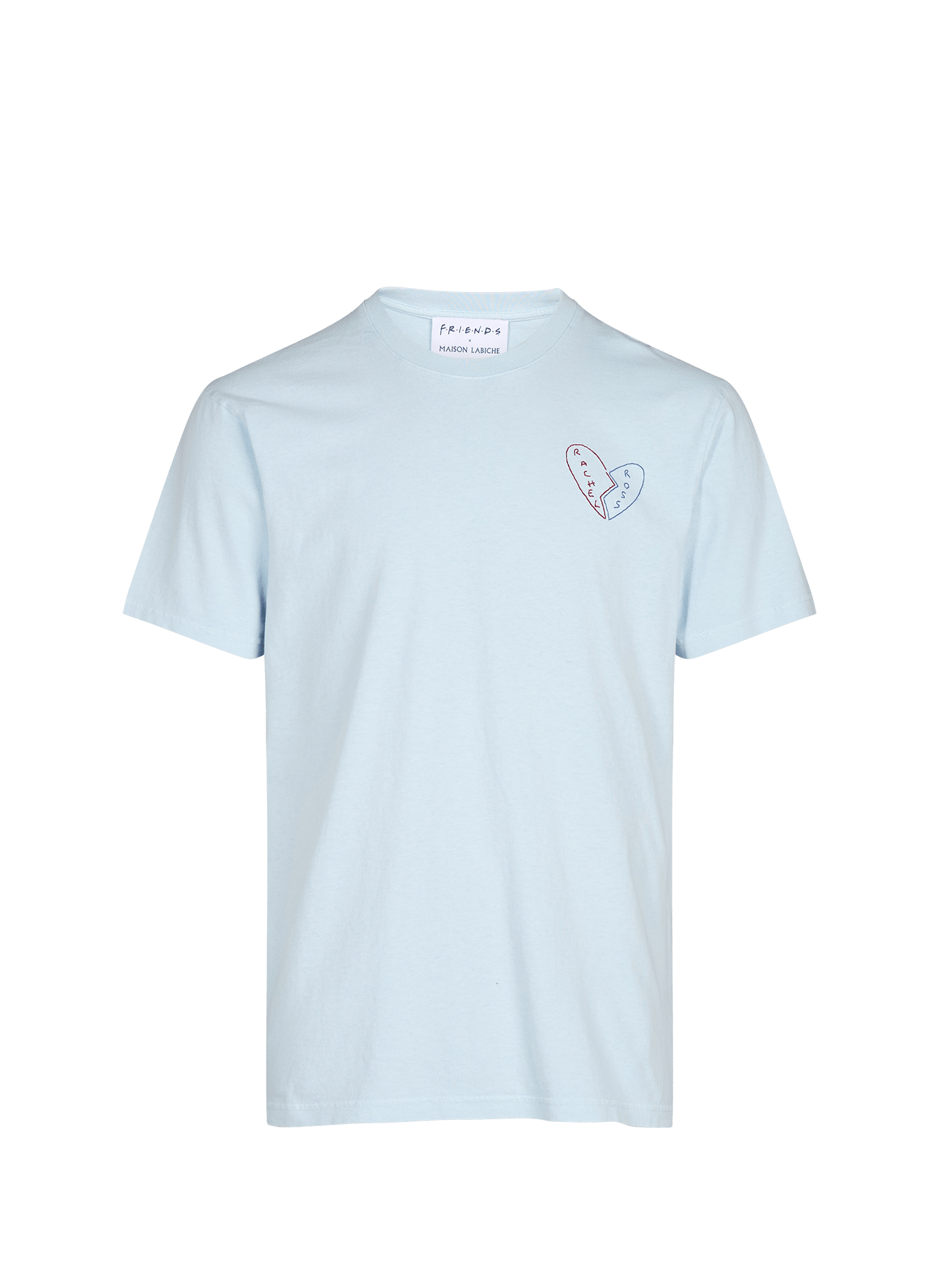Camiseta recta de algodón MAISON LABICHE Azul