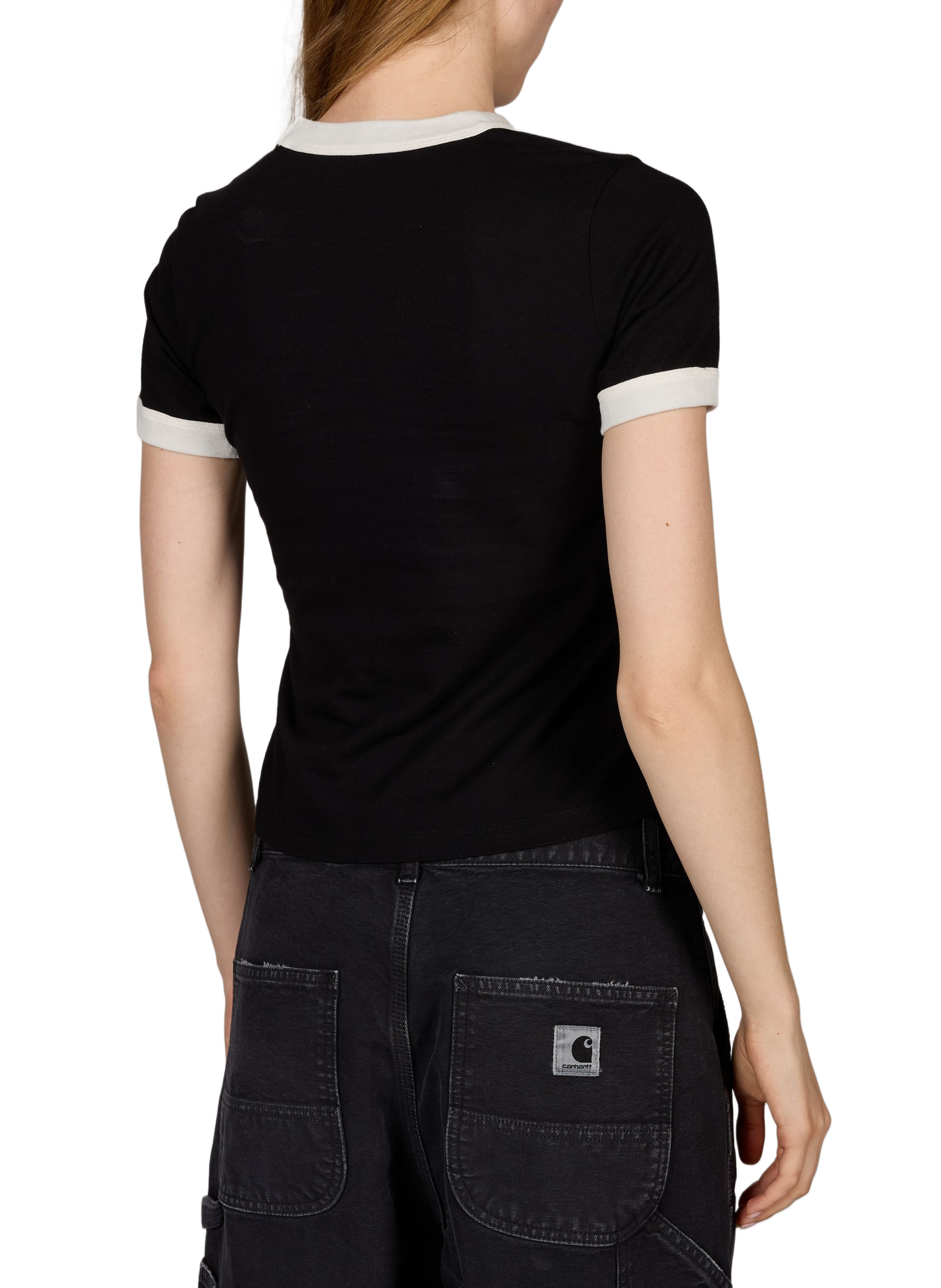 Angepasstes bedrucktes T-Shirt CARHARTT WIP Schwarz
