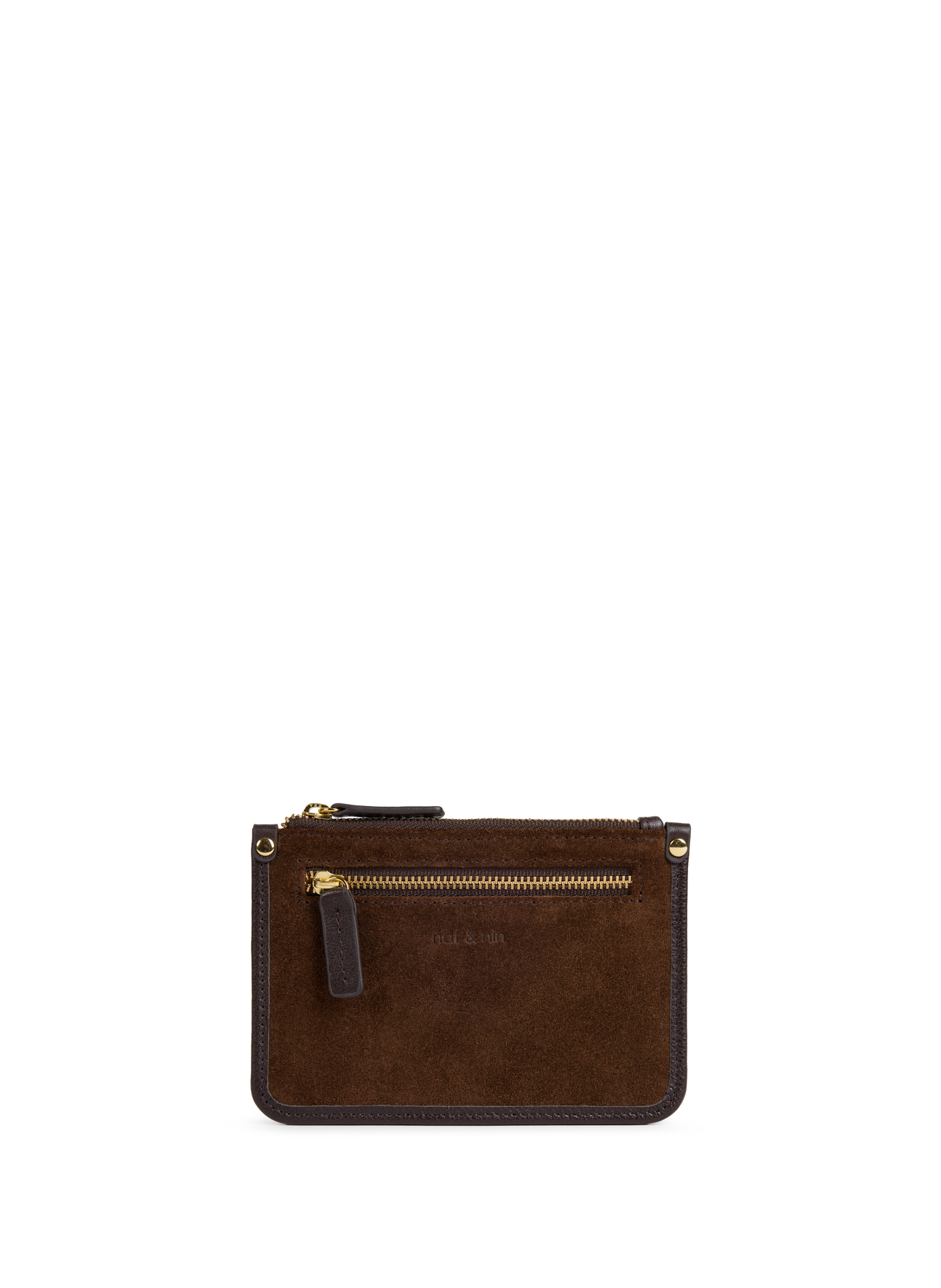 Porte-cartes Elise en cuir  NAT & NIN Marron