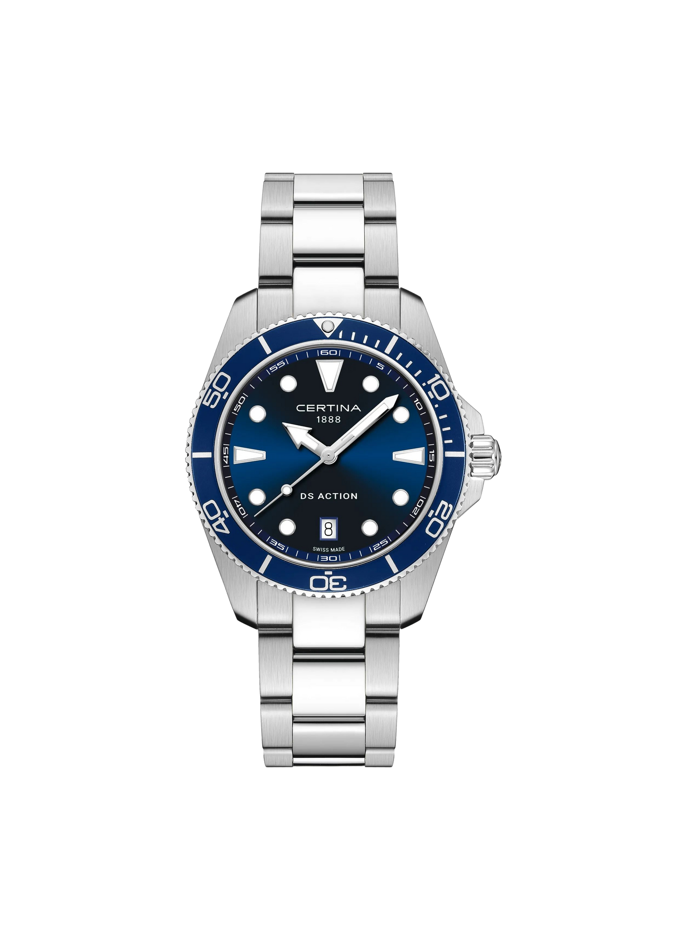 Montre automatique DS ACTION en acier inoxydable CERTINA Bleu