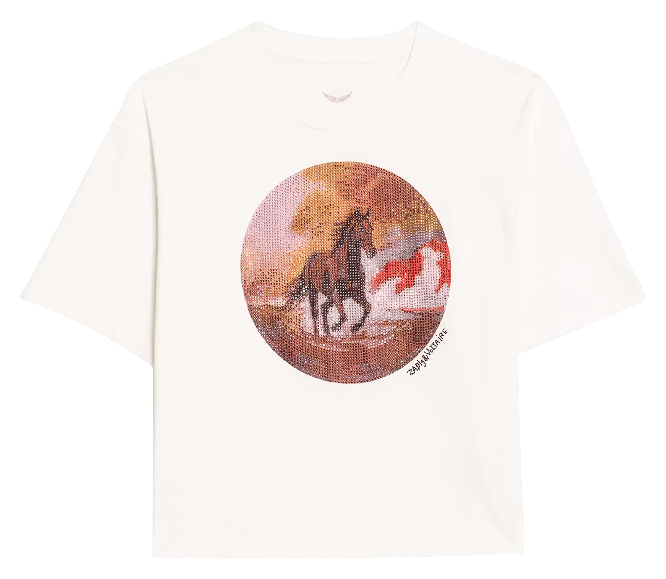 Bedrukt T-shirt van katoen Taida ZADIG&VOLTAIRE Wit