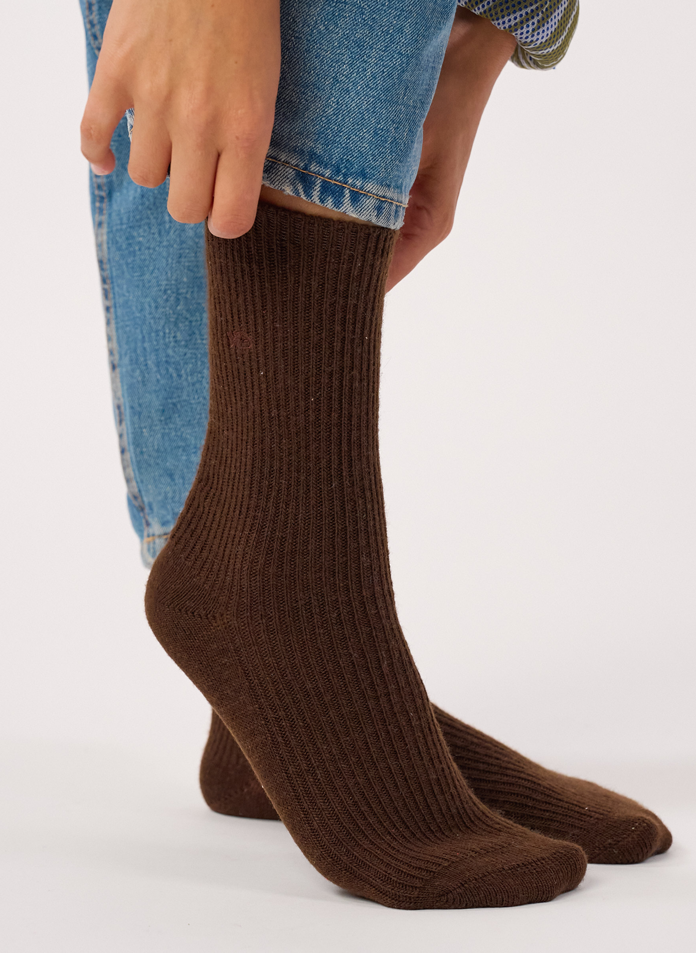Chaussettes en laine BILLYBELT Marron