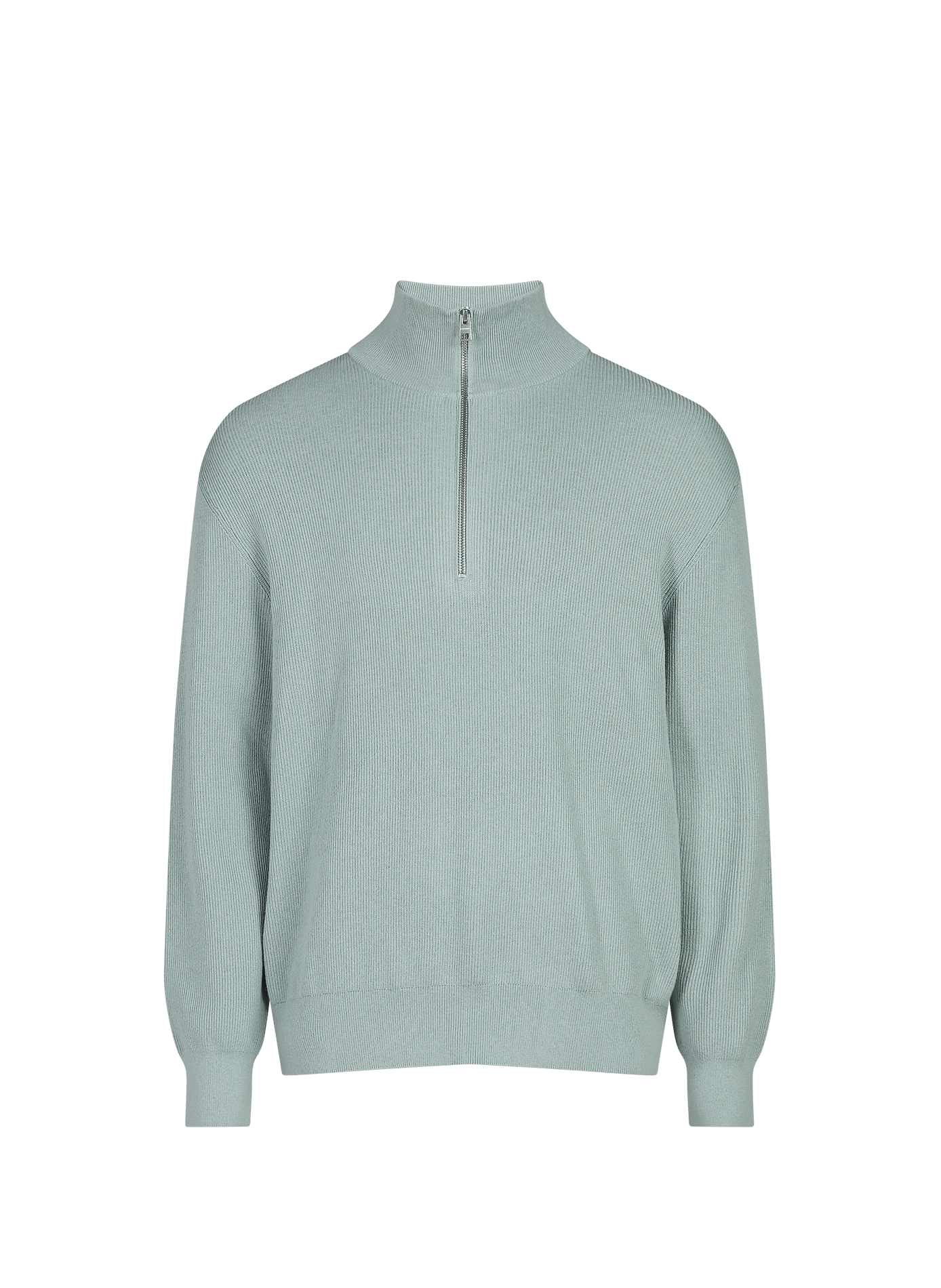 Funnel neck half-zip jumper CLOSED Blue