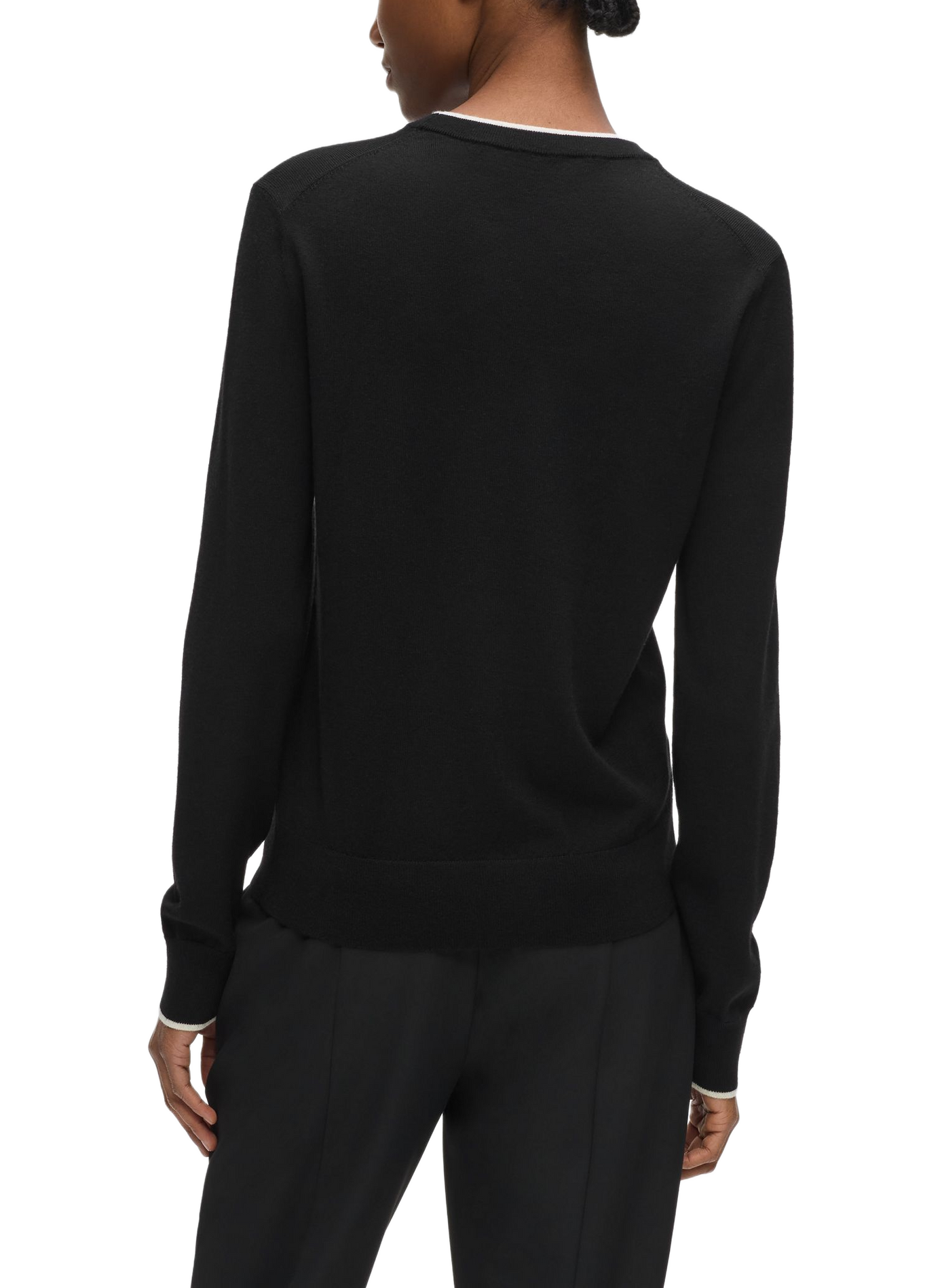 Merino wool jumper KARL LAGERFELD Black