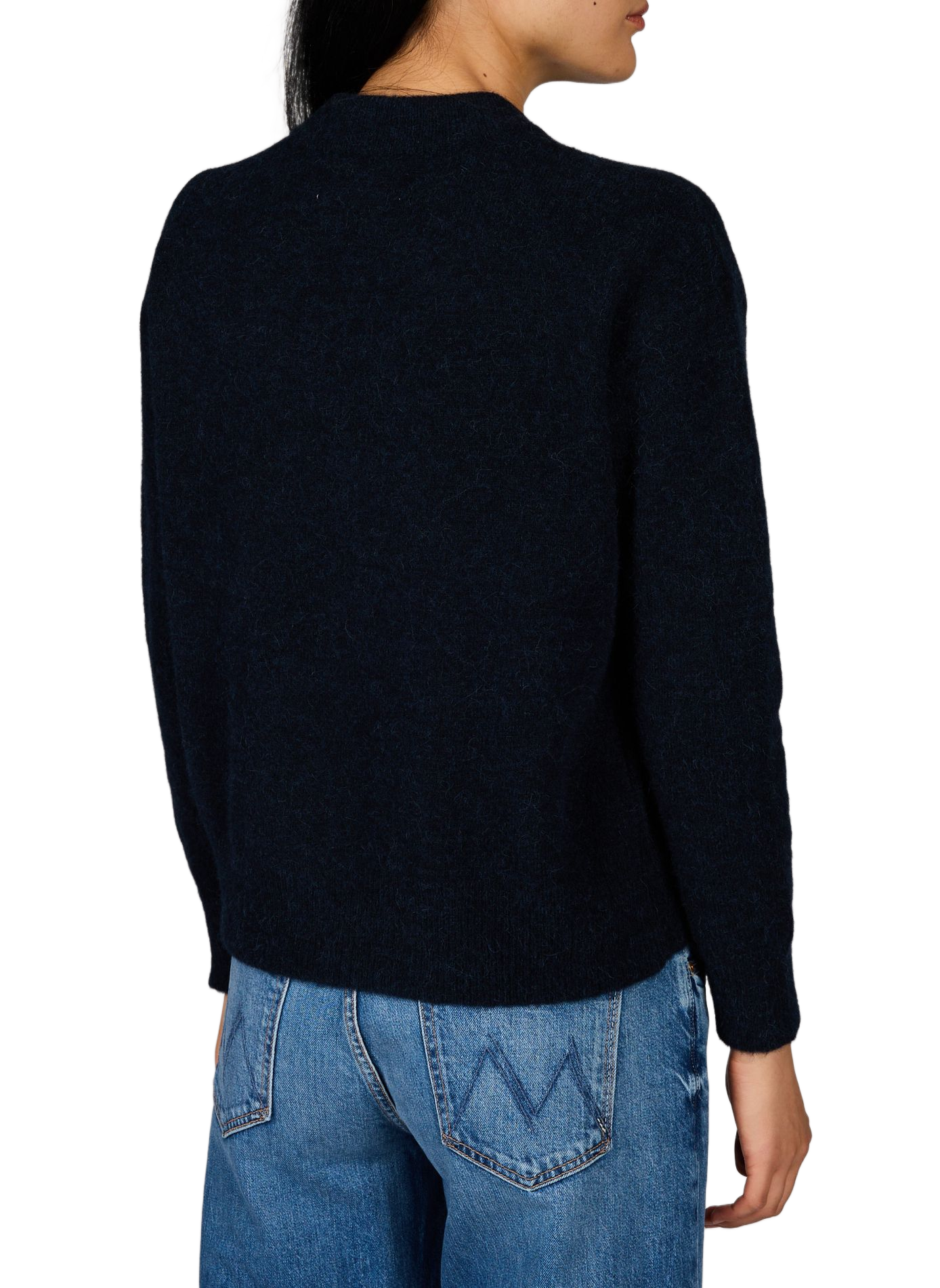 Gerader Pullover aus Alpaka und Wollmischung SAMSOE SAMSOE Schwarz