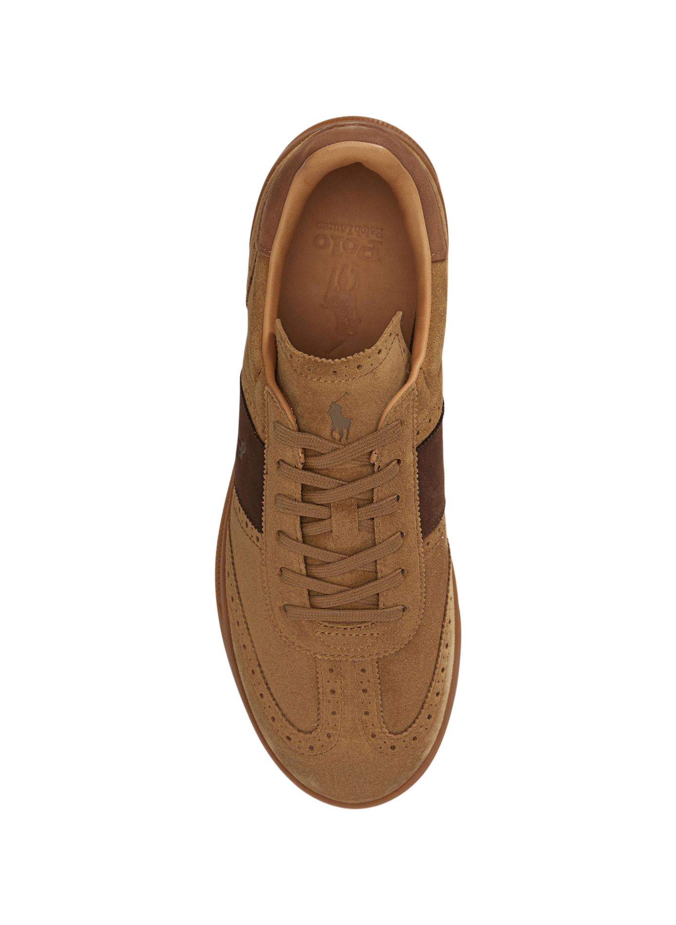 Sneaker mit Schnürung aus Leder POLO RALPH LAUREN Braun