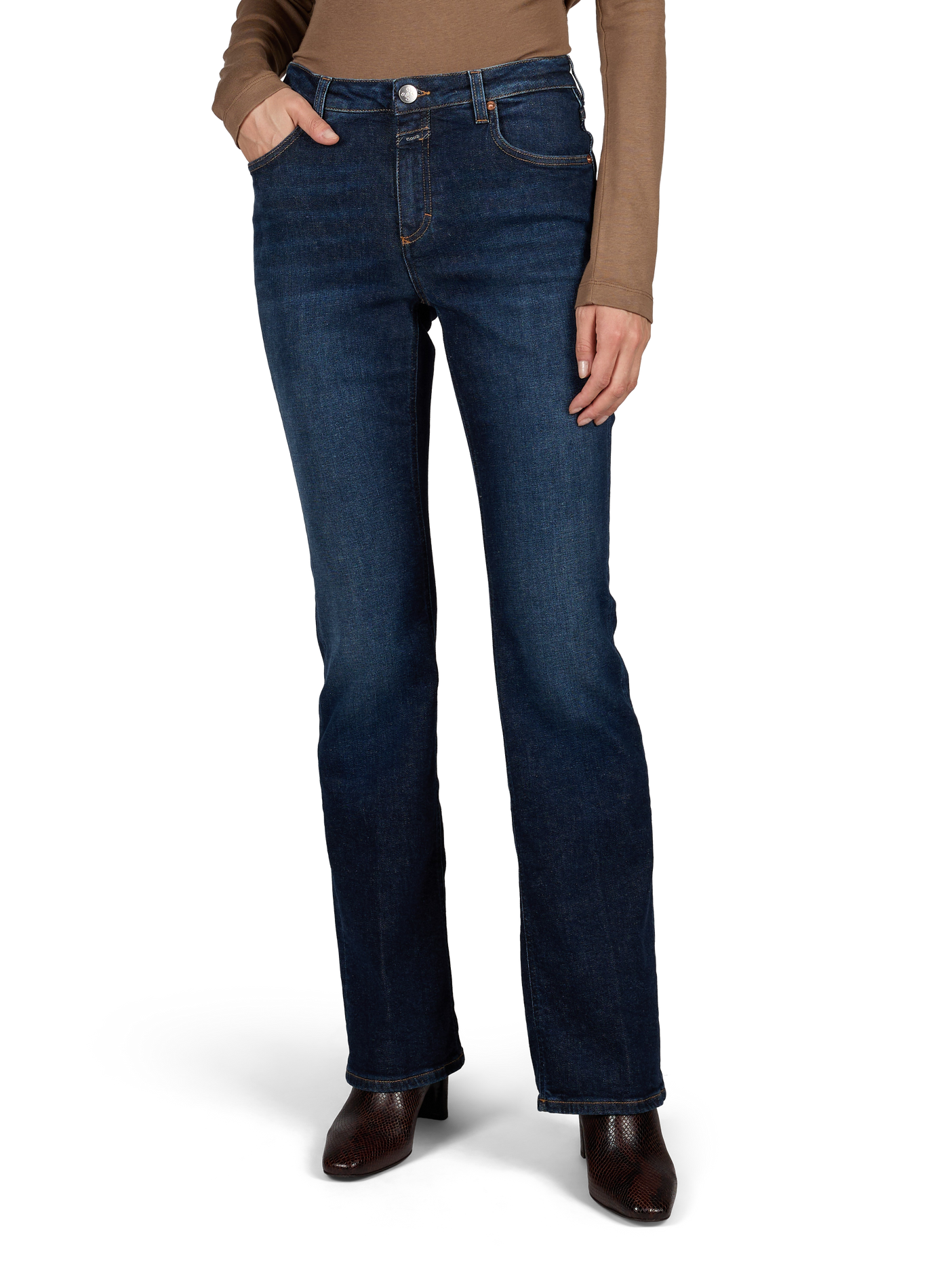 Straight-leg Jovanna jeans in blended cotton CLOSED Blue