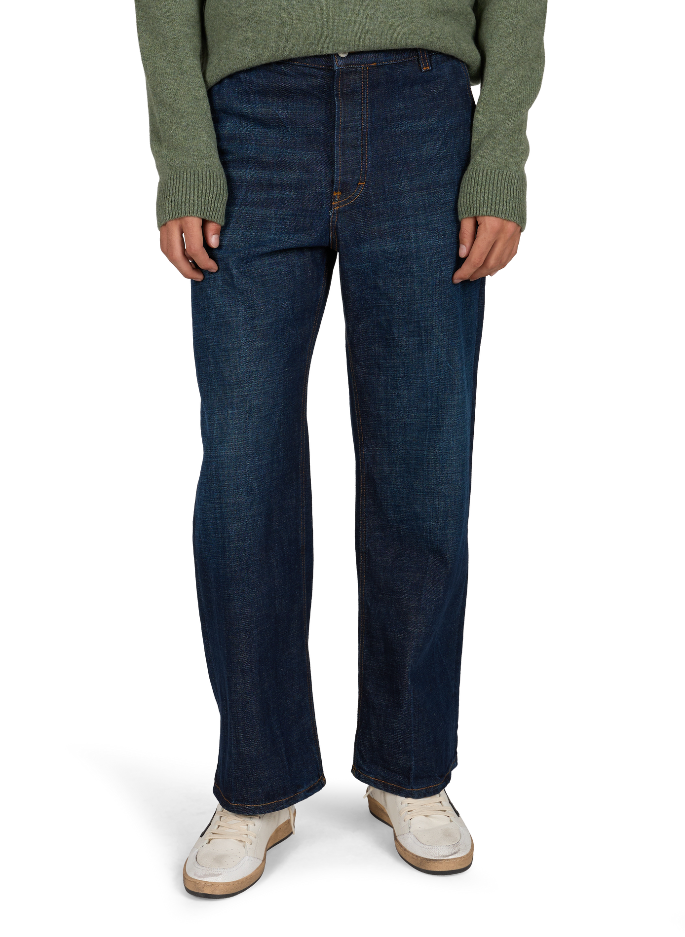 Jean droit Genua en coton JEANERICA DENIM Bleu