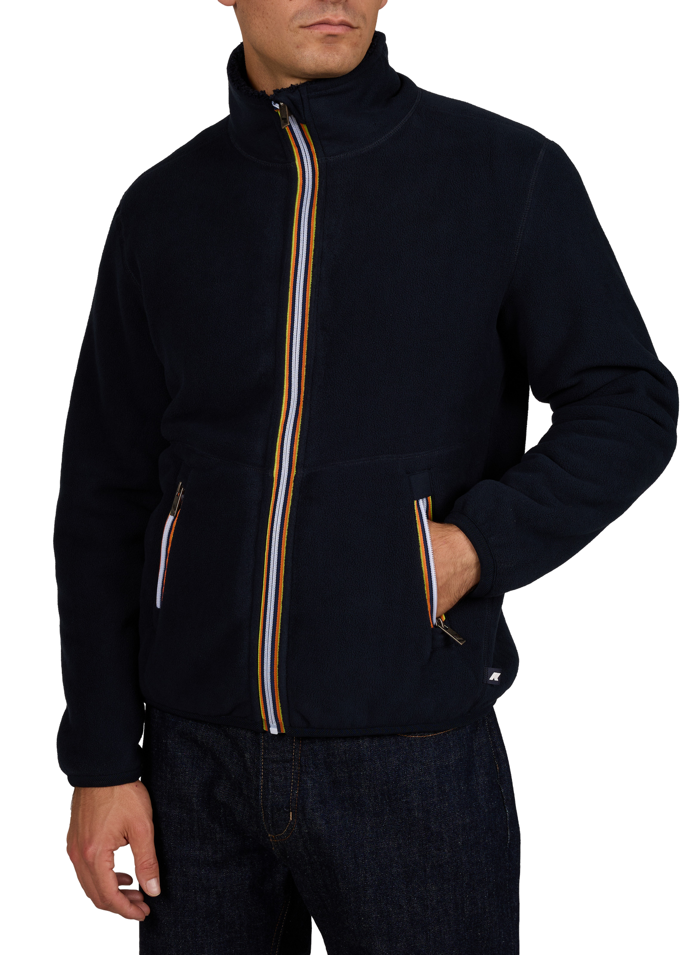 Pascal Reversible Double Sherpa Fleece Jacket K-WAY Blue