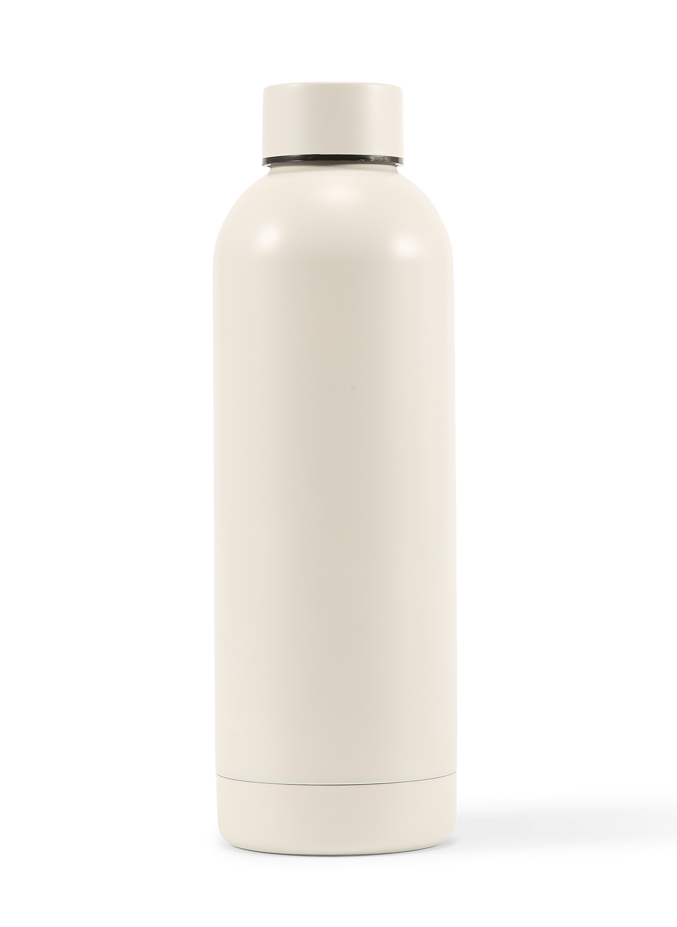 Bedrukte thermische drinkfles van roestvrij staal MAISON KITSUNÉ Beige