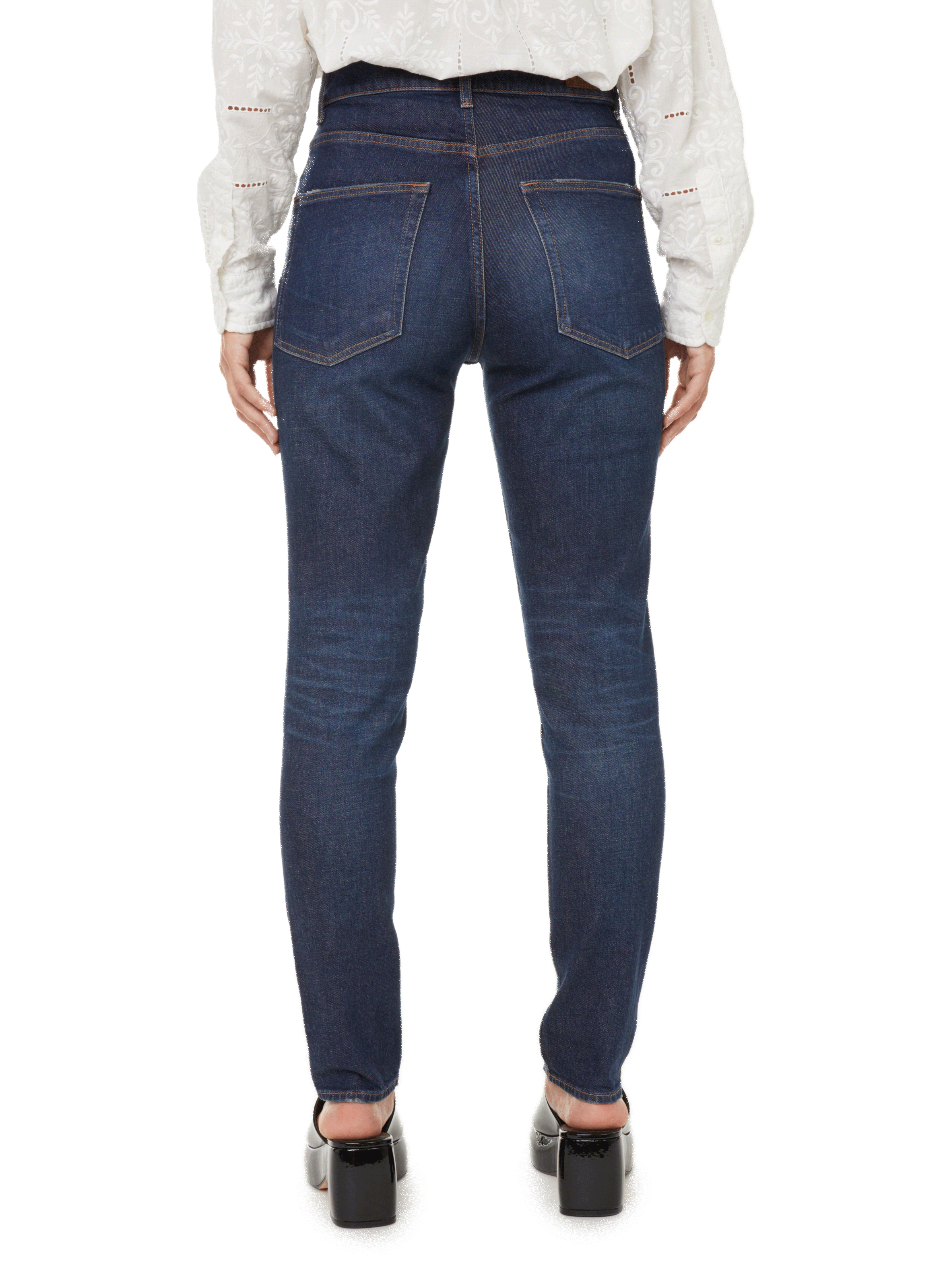 Jean skinny taille haute POLO RALPH LAUREN Bleu