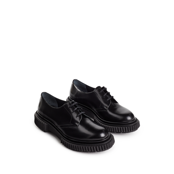 Adieu Type 202 Leather Derby Shoes In Black
