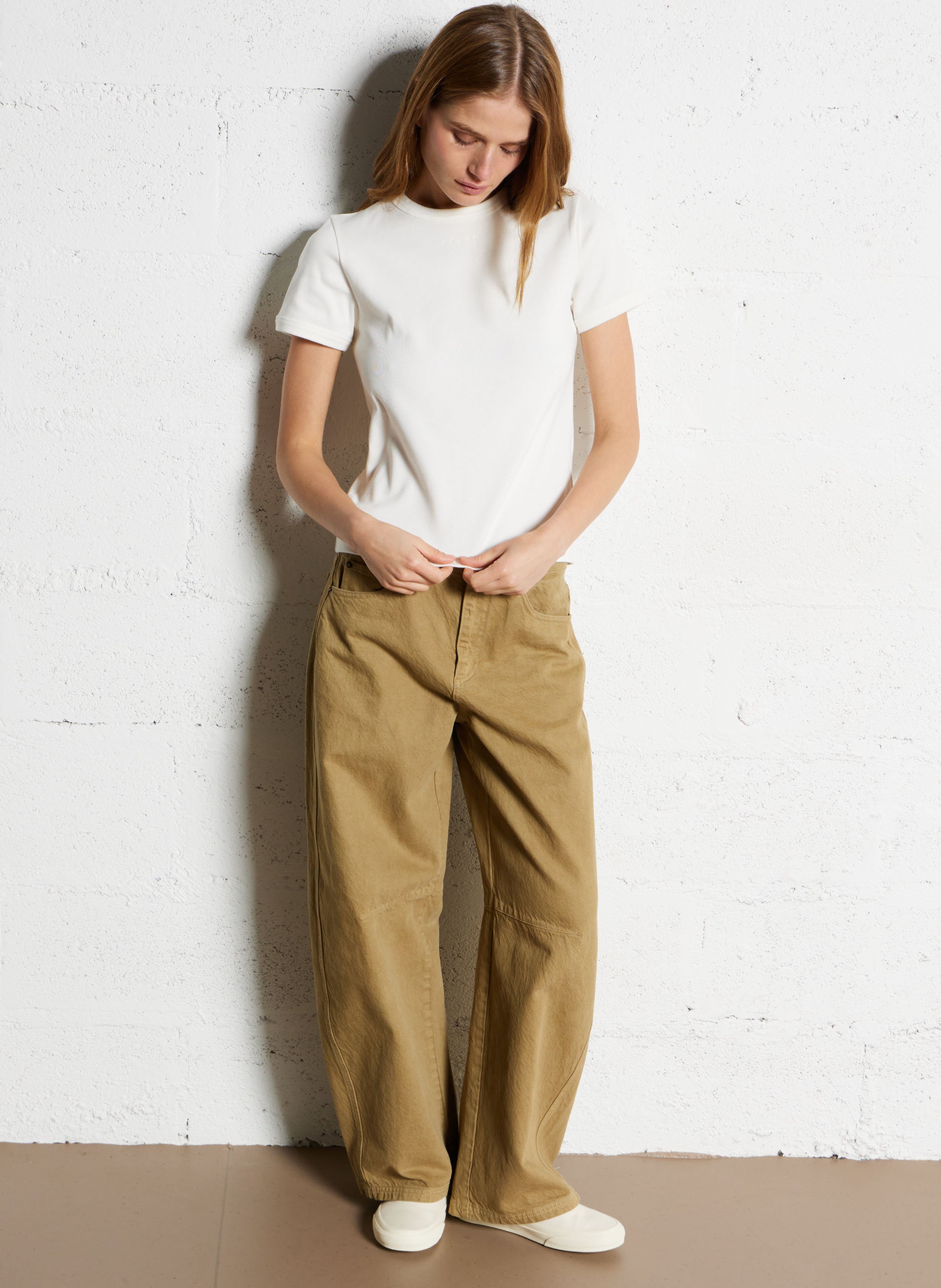 Baskets basses en toile alex Beige