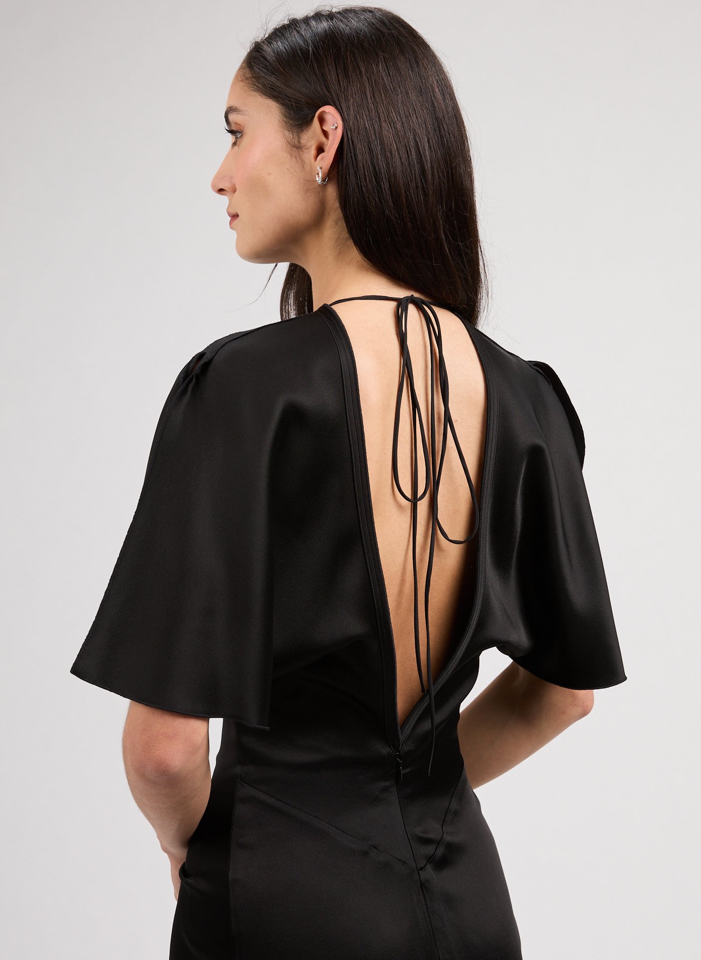 Flowing maxi dress VICTORIA BECKHAM Black