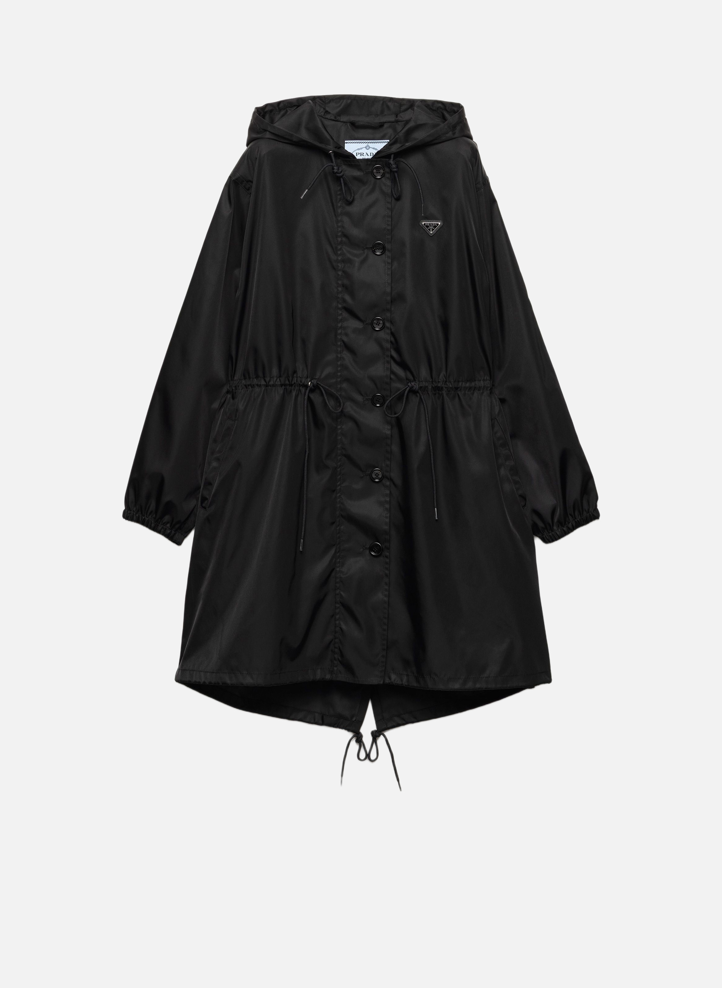 Imperméable en re-nylon PRADA Noir
