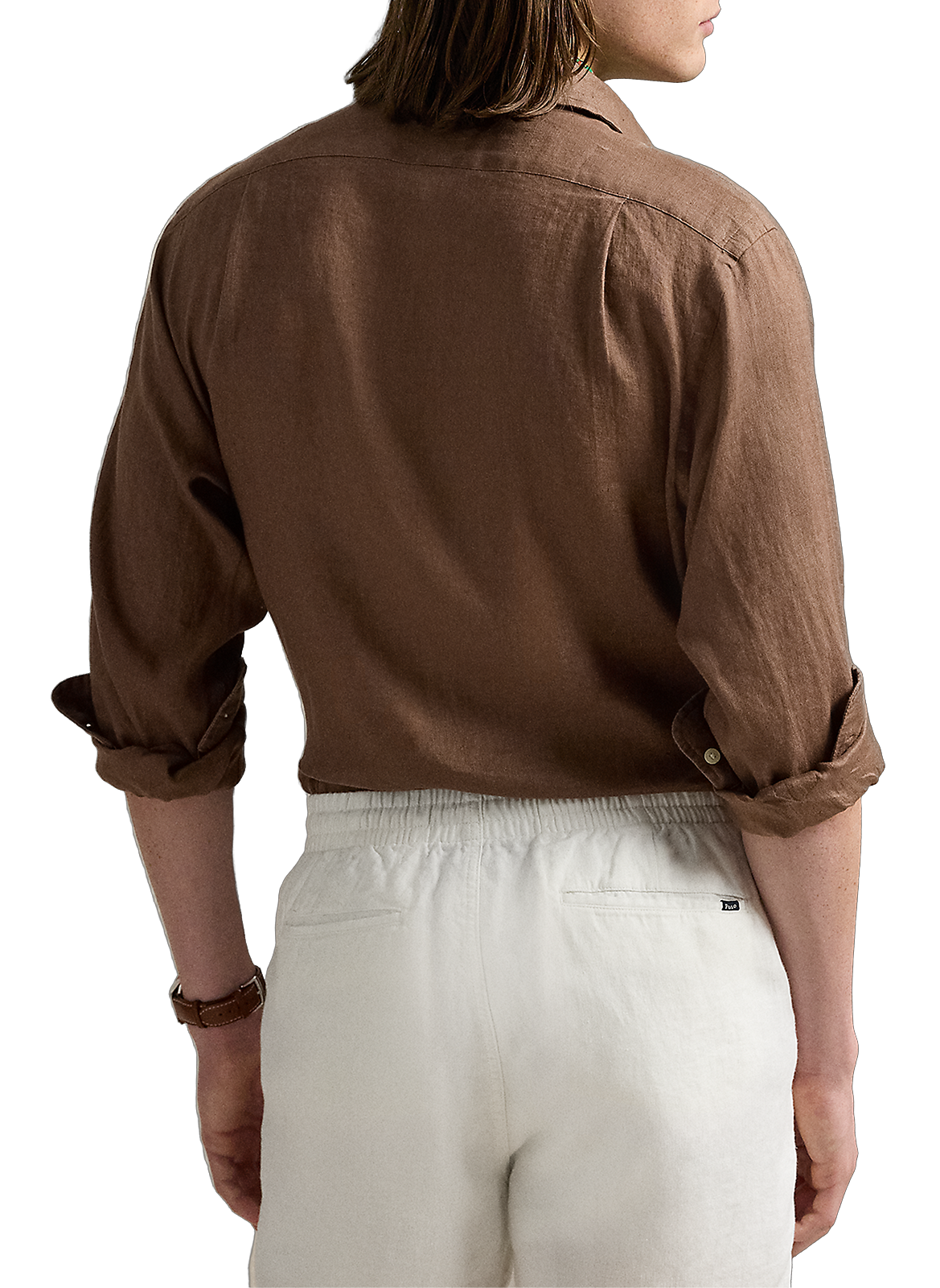 Chemise en lin POLO RALPH LAUREN Beige