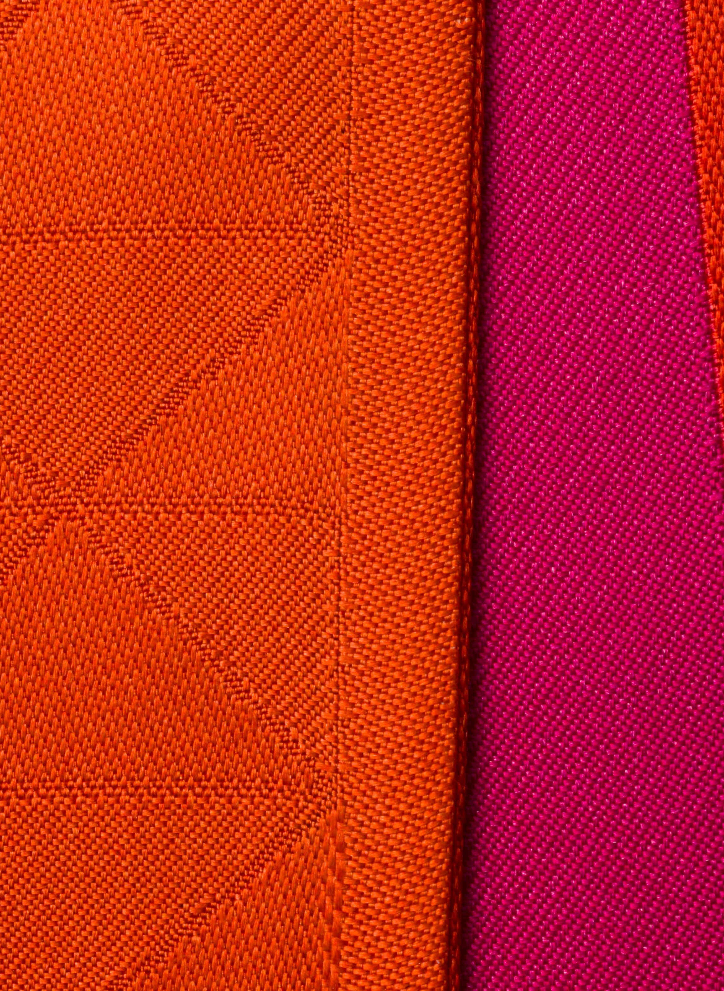 Foulard fin en sergé de soie imprimé PRADA Rose