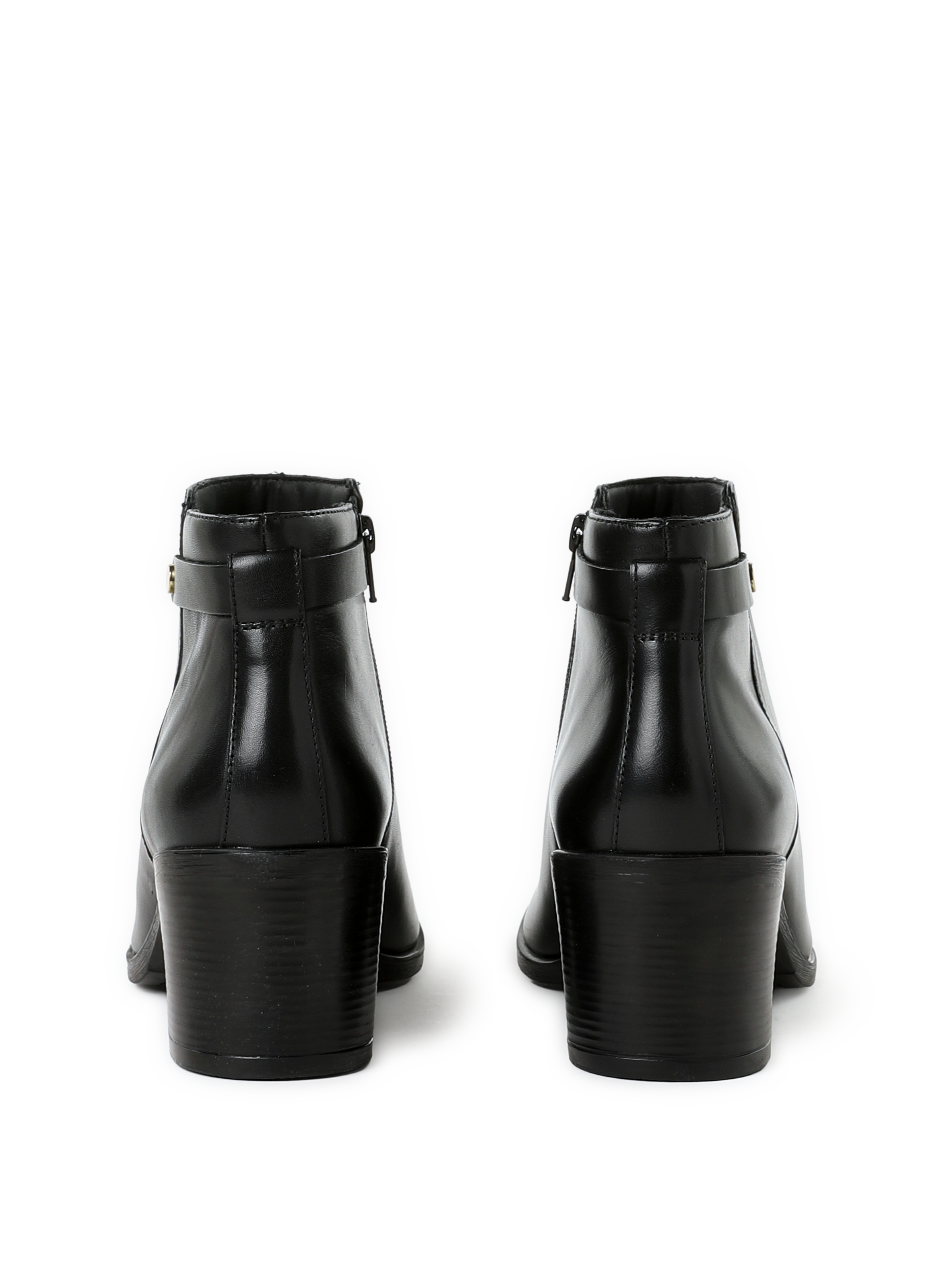 Asheel leather ankle boots GEOX Black