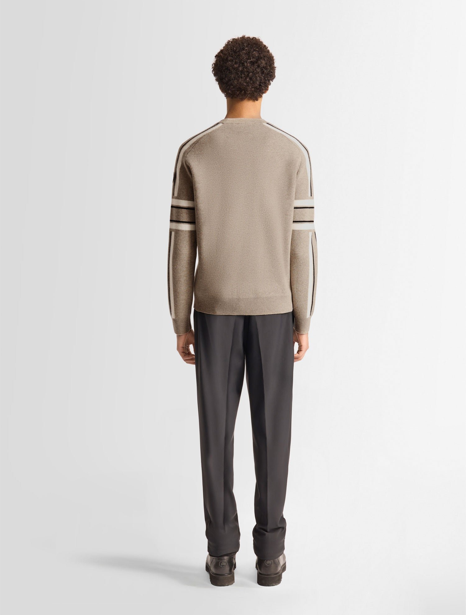 Pull spectavia col rond coupe regular Blanc