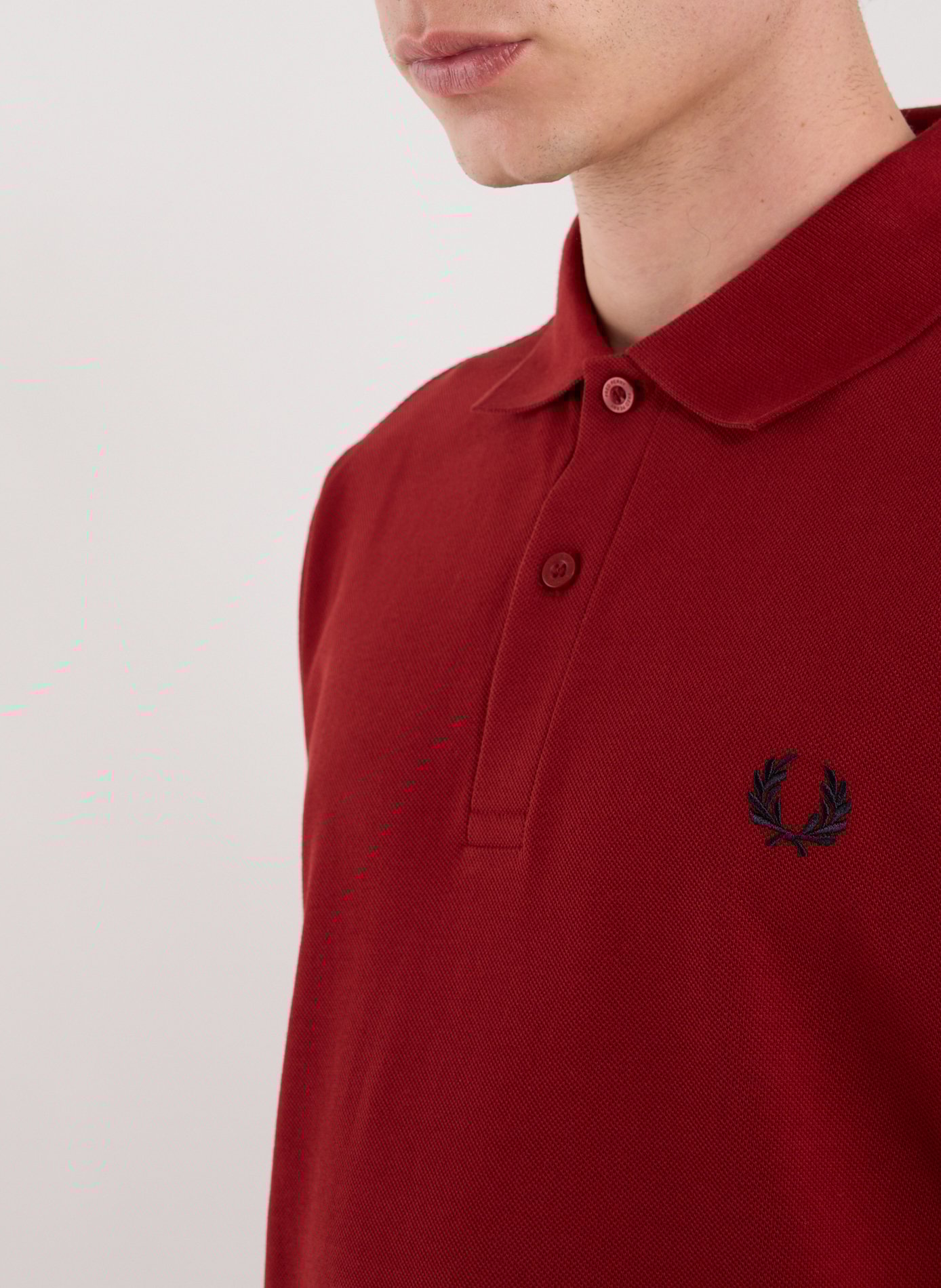 Polo en coton piqué FRED PERRY Rouge