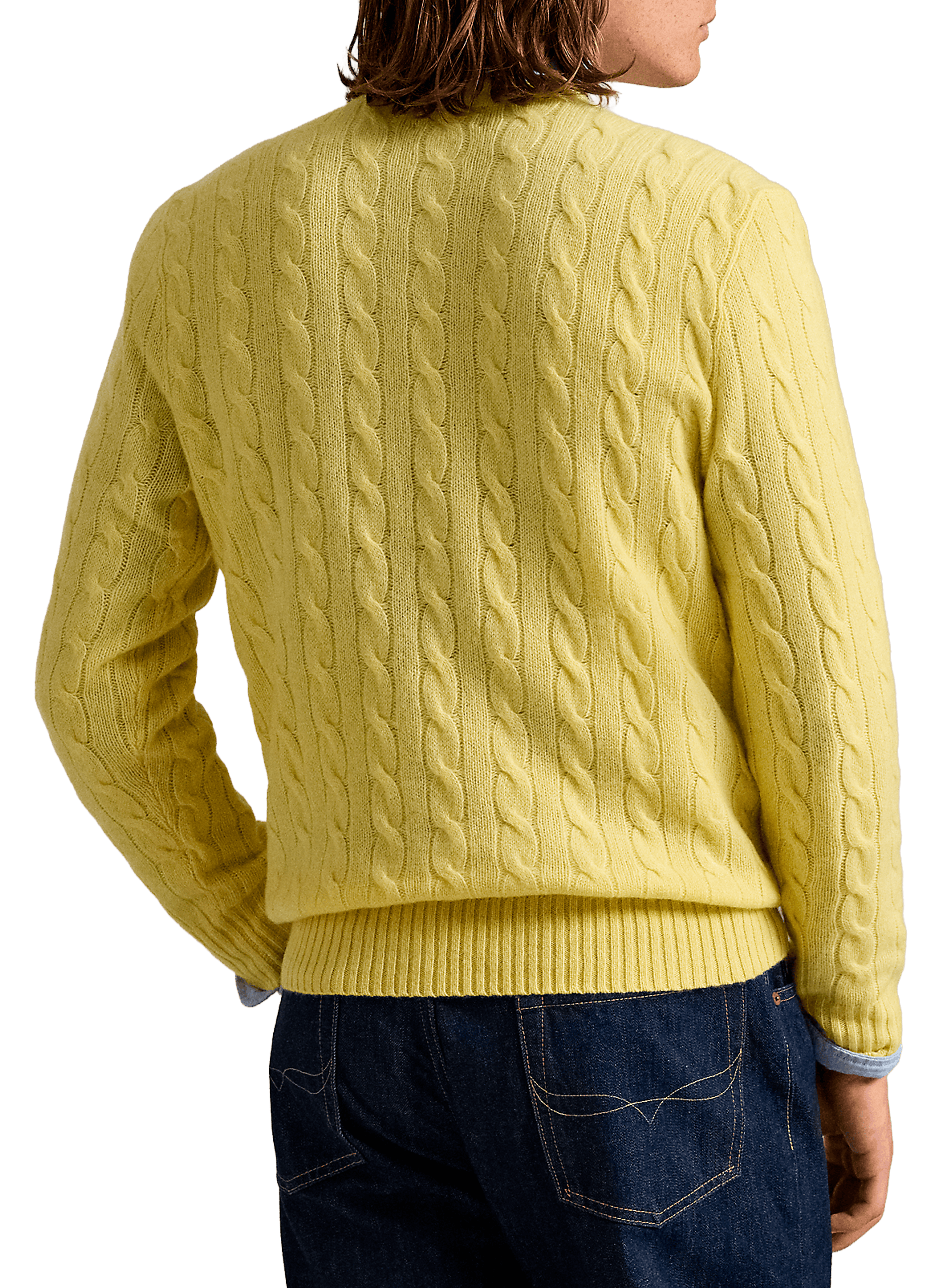 Pull en laine et cachemire POLO RALPH LAUREN Jaune