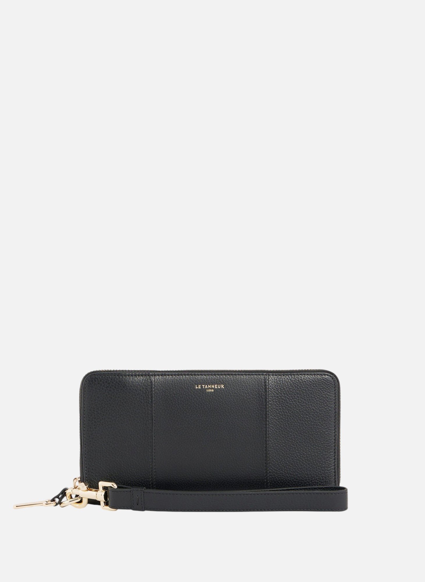 Compagnon zippé juliette en cuir grainé LE TANNEUR Noir