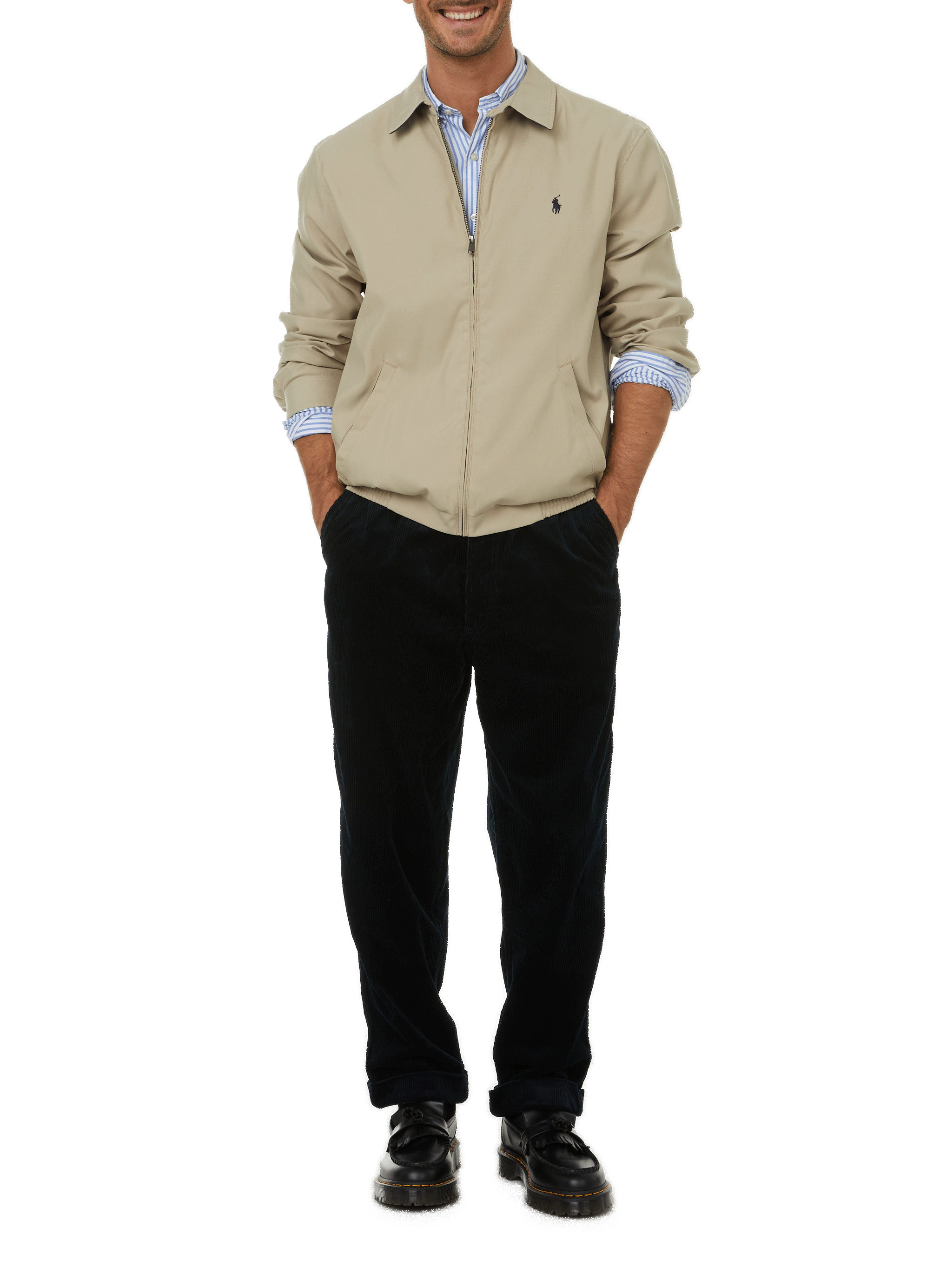 Recycled polyester logo jacket POLO RALPH LAUREN Beige