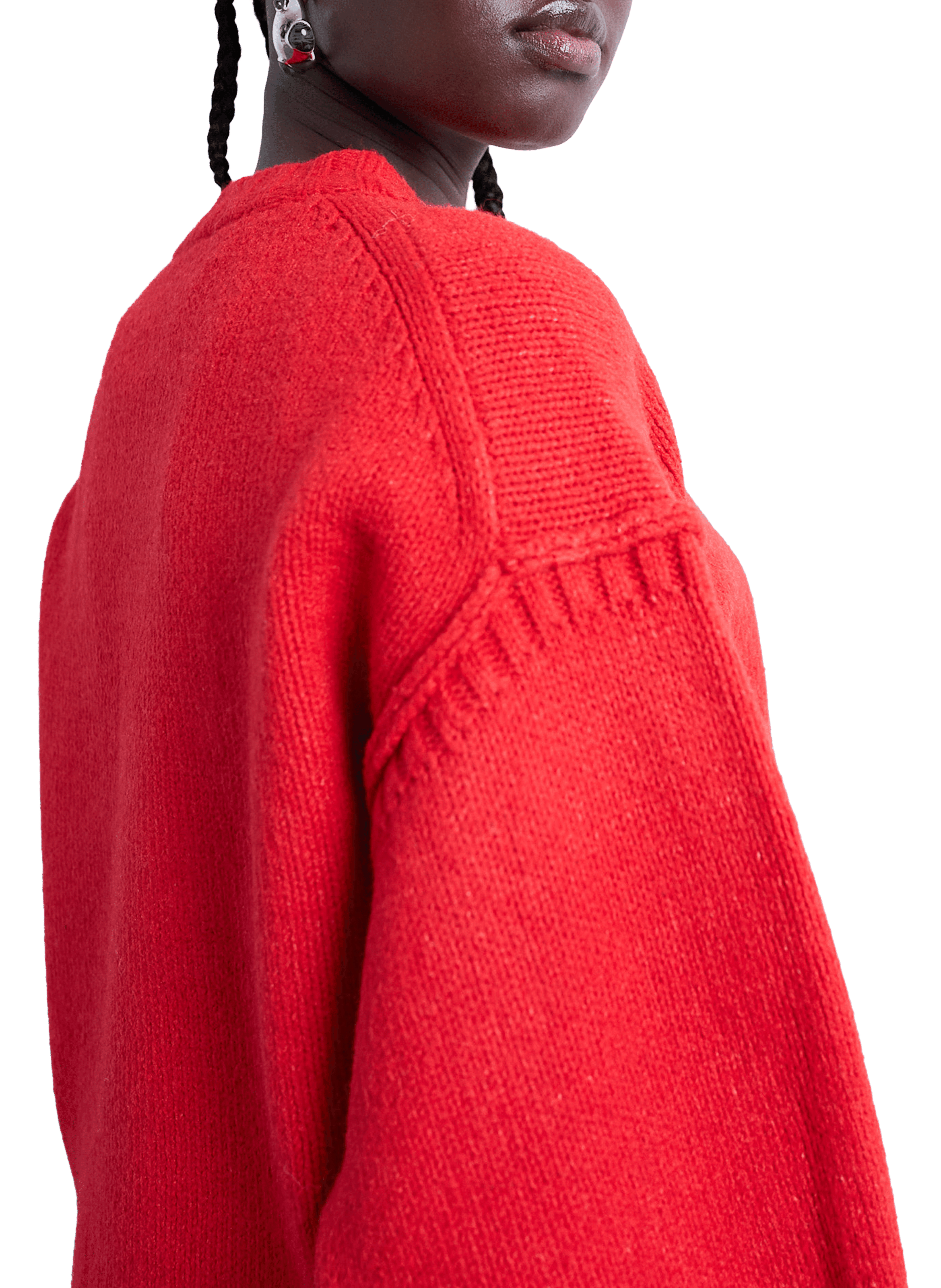 Pull ample uni TOPSHOP Rouge