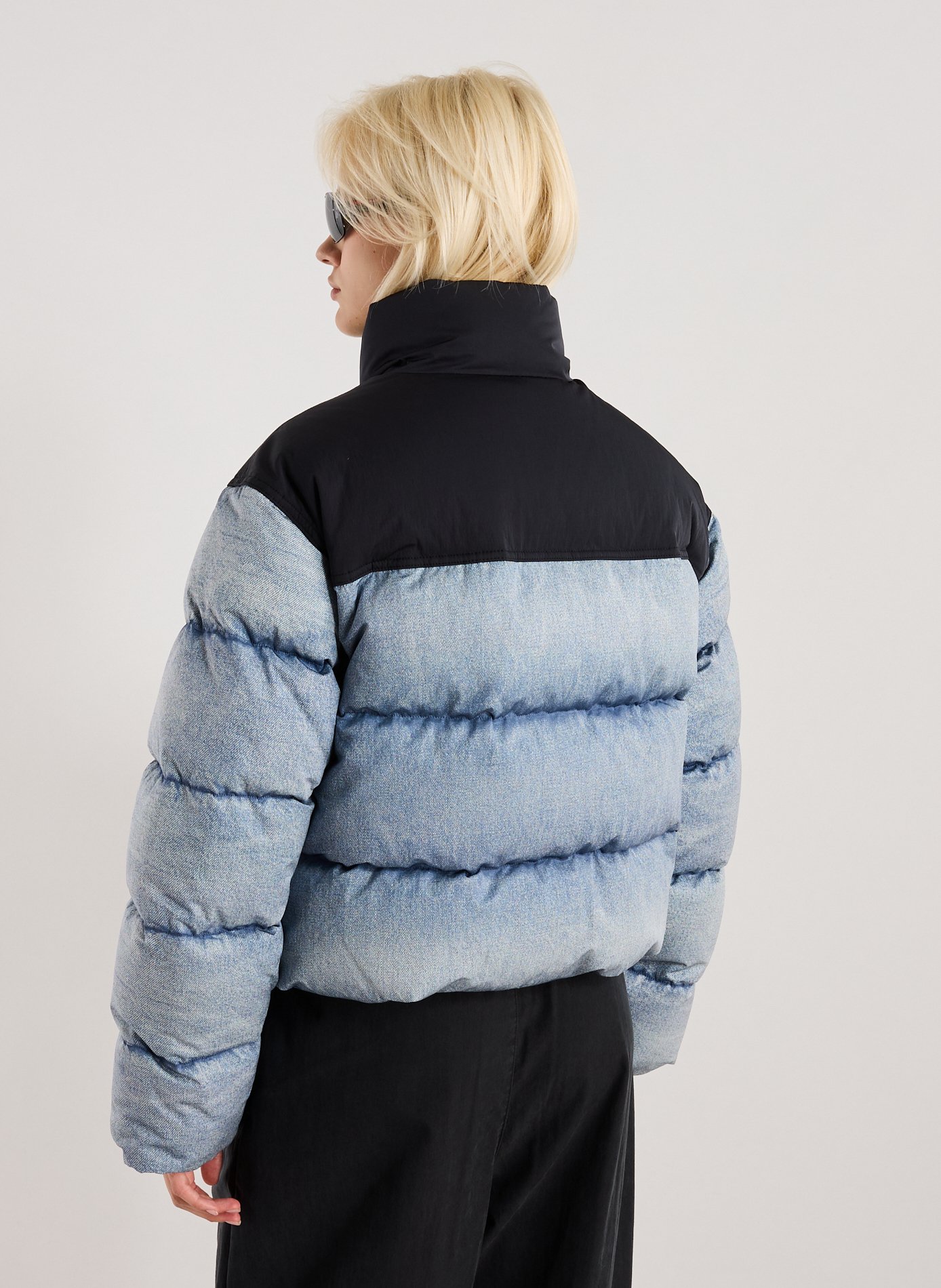 Doudoune droite matelassée à col montant ALEXANDER WANG Multicolore