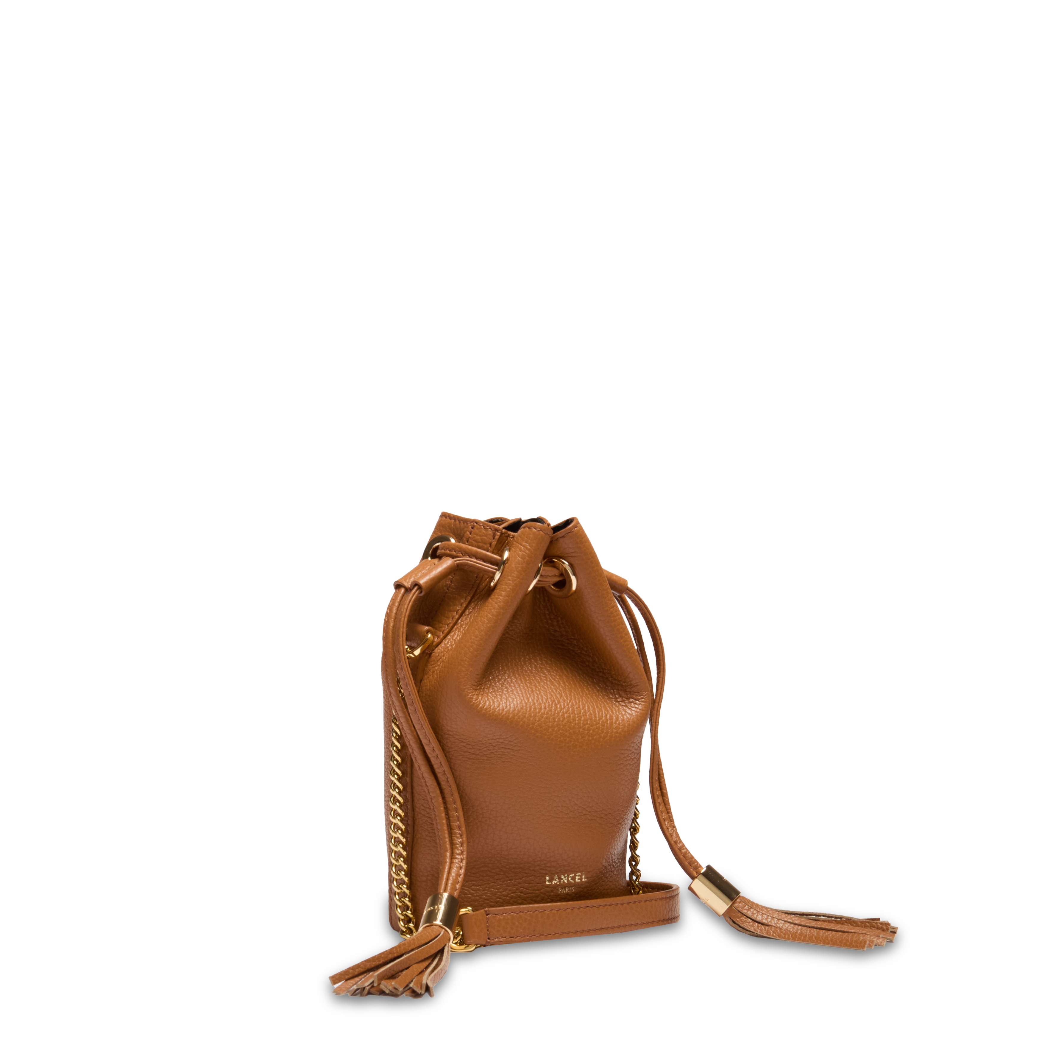 Mini sac seau premier flirt de lancel en cuir LANCEL Marron