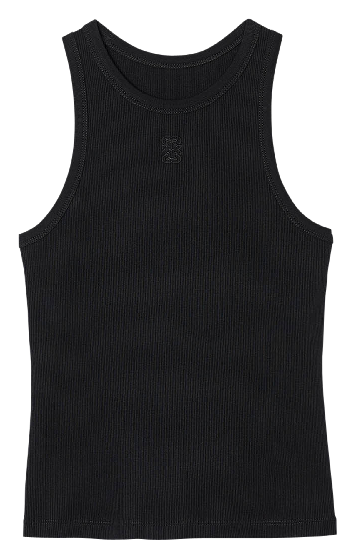 Débardeur col rond en coton SANDRO Noir