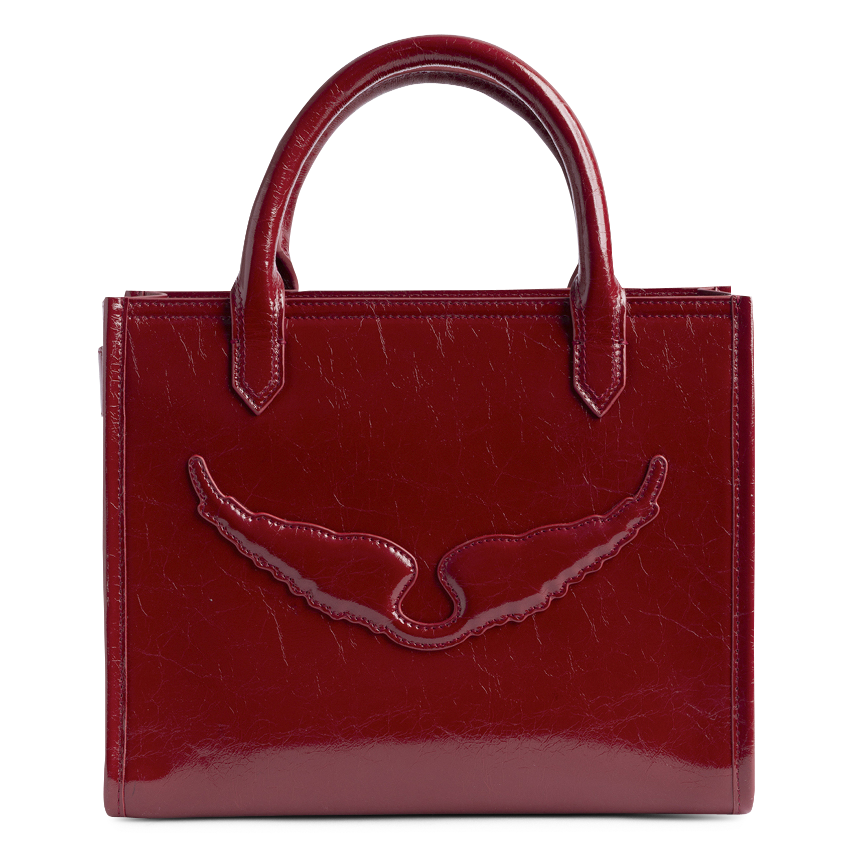 Sac bandoulière en cuir angel ZADIG&VOLTAIRE Rouge