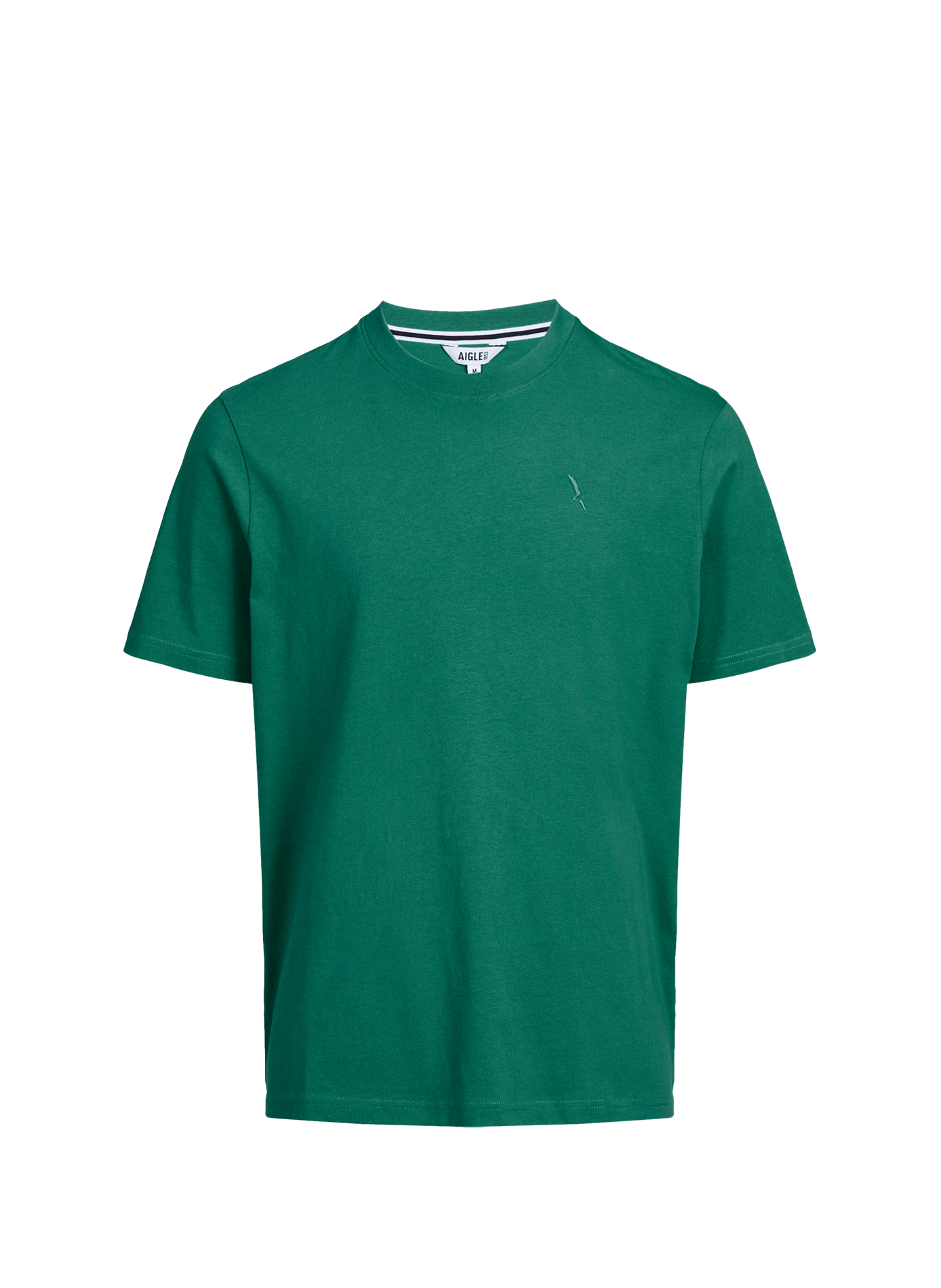 Cotton round-neck T-shirt AIGLE Green