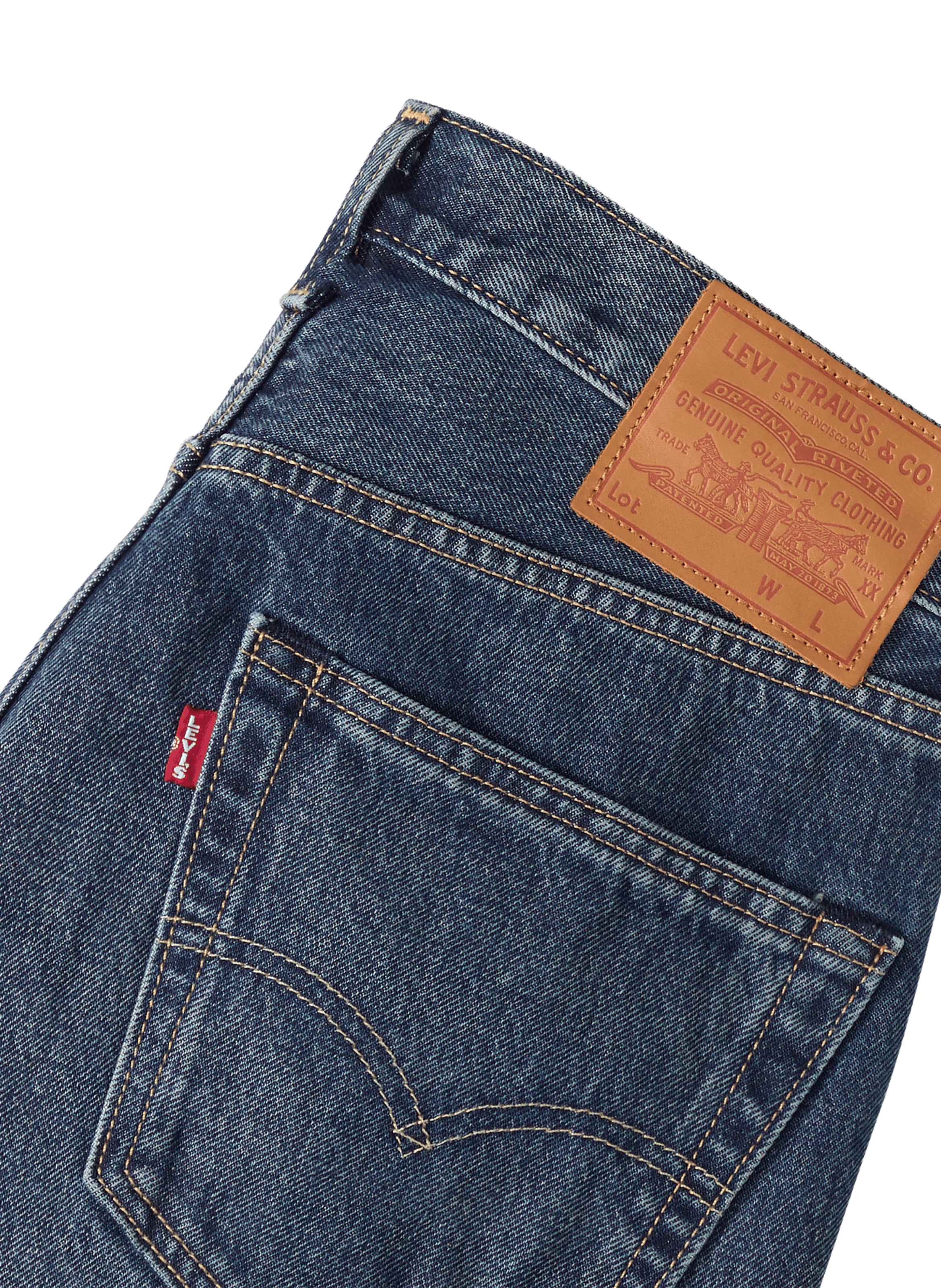 501 straight leg jeans in cotton LEVI'S Blue